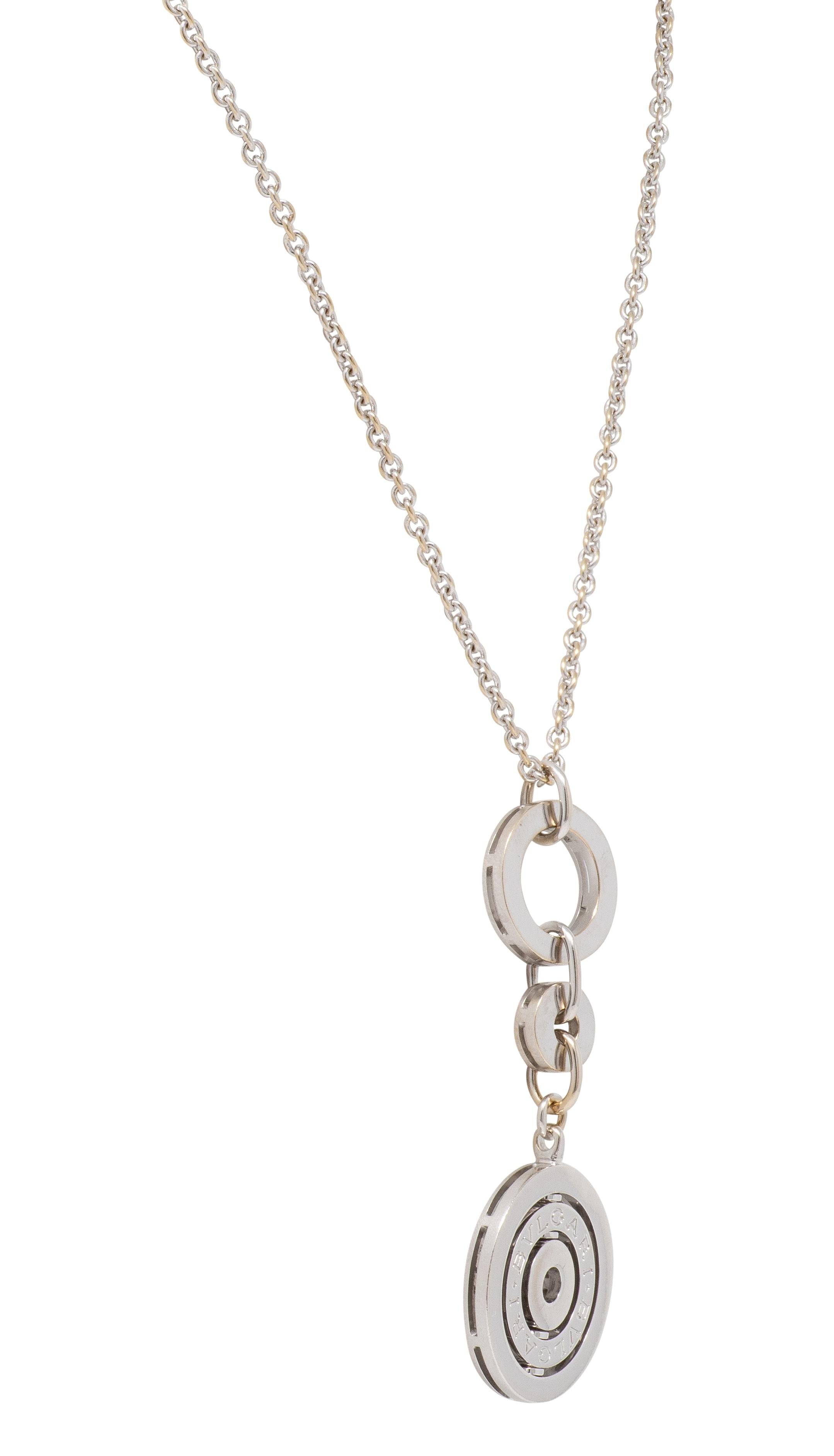 Bulgari Contemporary 18 Karat White Gold Astrale Cherchi Pendant Necklace