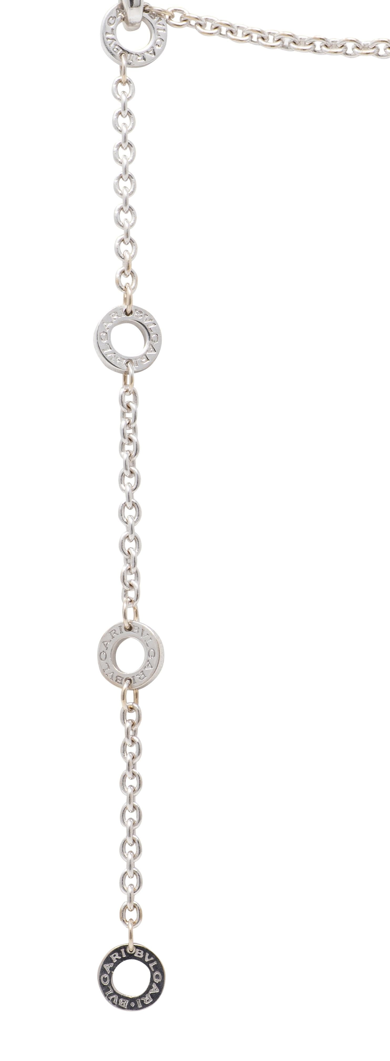 Bulgari Contemporary 18 Karat White Gold Astrale Cherchi Pendant Necklace