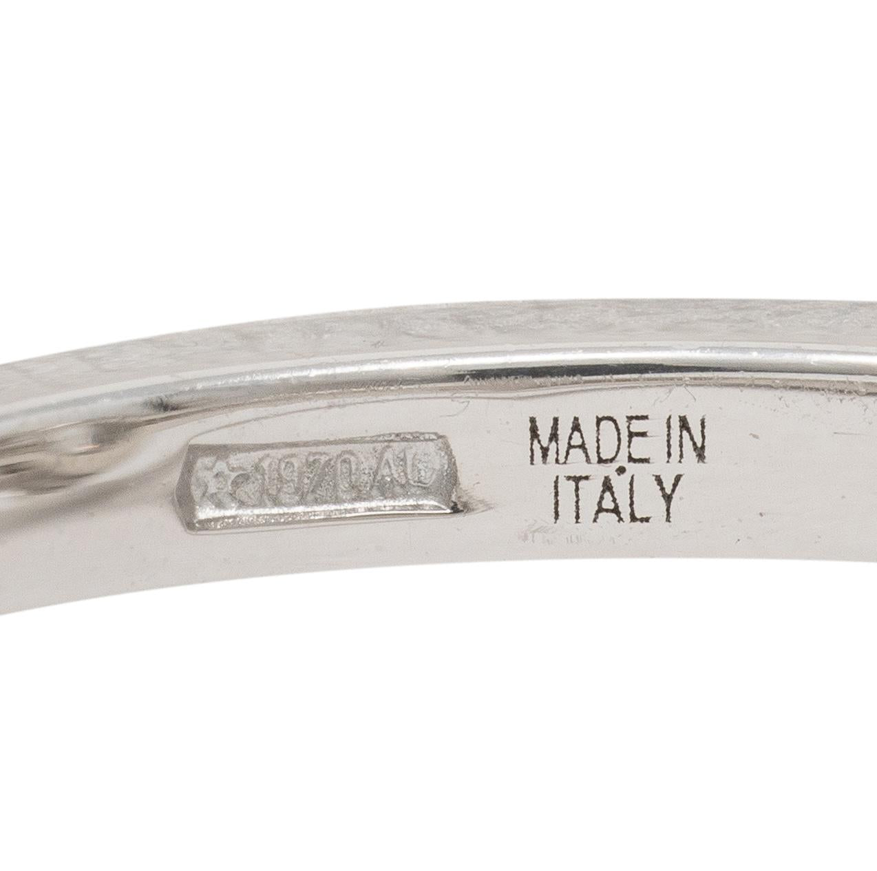 Bulgari 1.36 CTW Oval Cut Diamond Platinum Contemporary Engagement Ring GIA