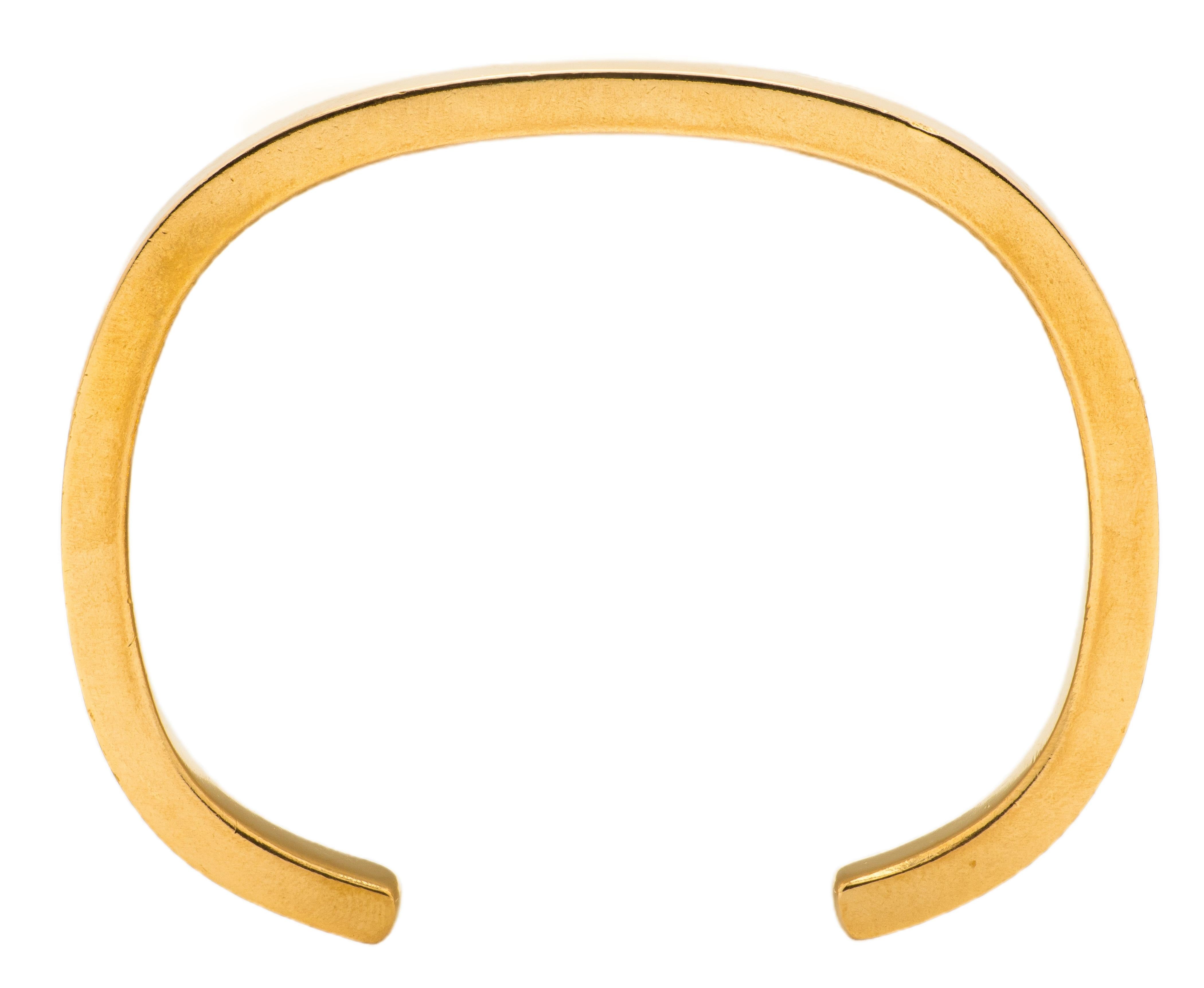 Cartier Dinh Van 1970's 18 Karat Yellow Gold Vintage Cuff Bracelet