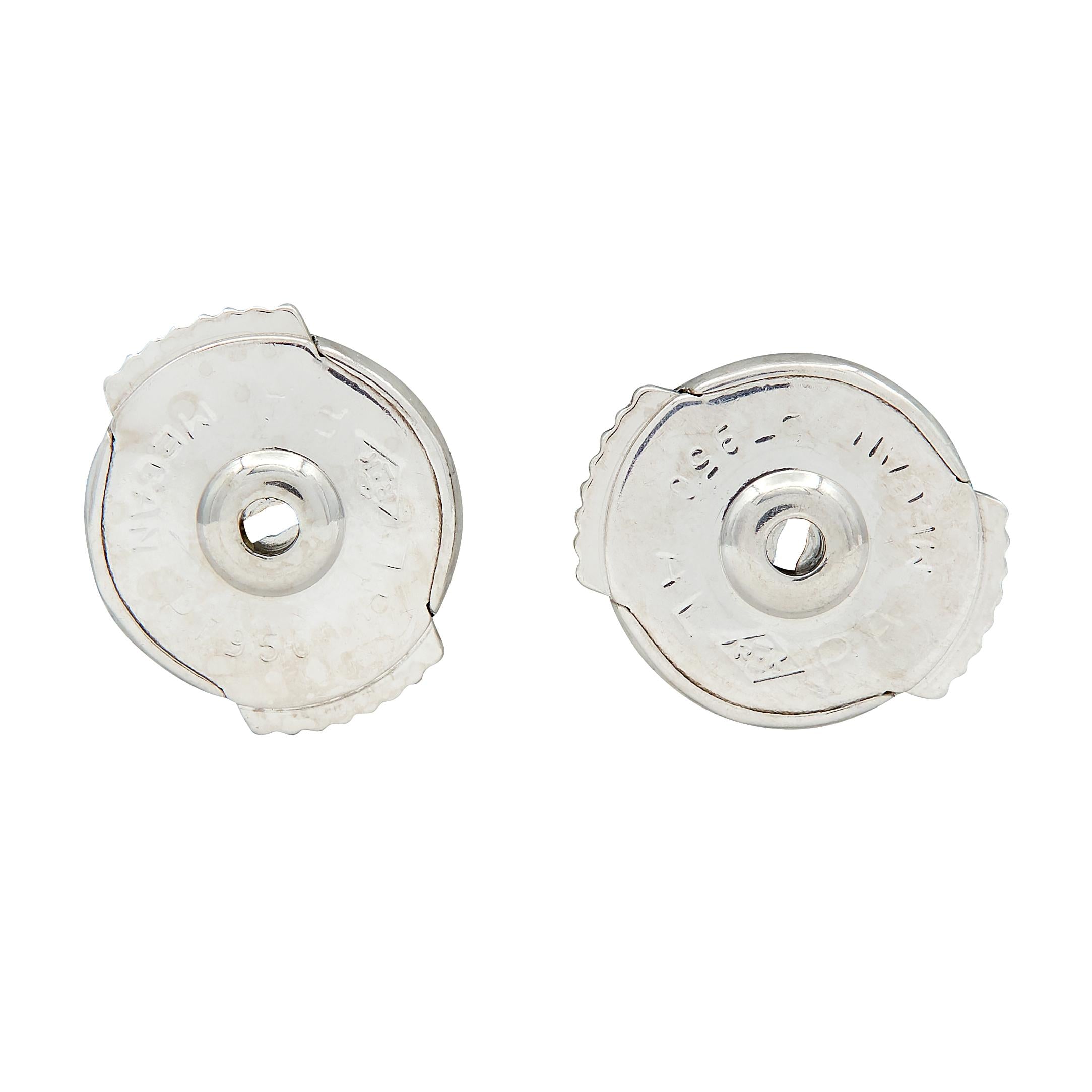 Tiffany & Co. 2000's Lucida Diamond Platinum Stud Earrings