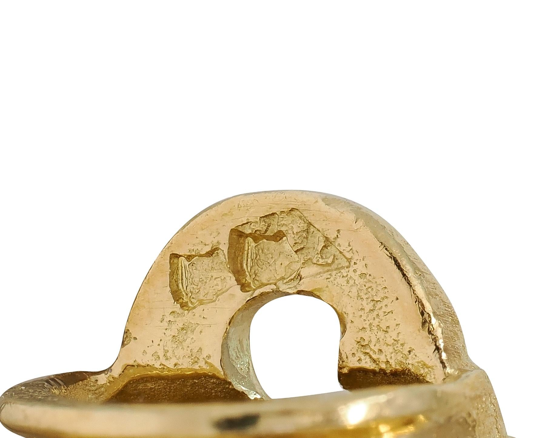 Tiffany & Co. Georges L'Enfant French 18K Yellow Gold Vintage Tubogas Bracelet