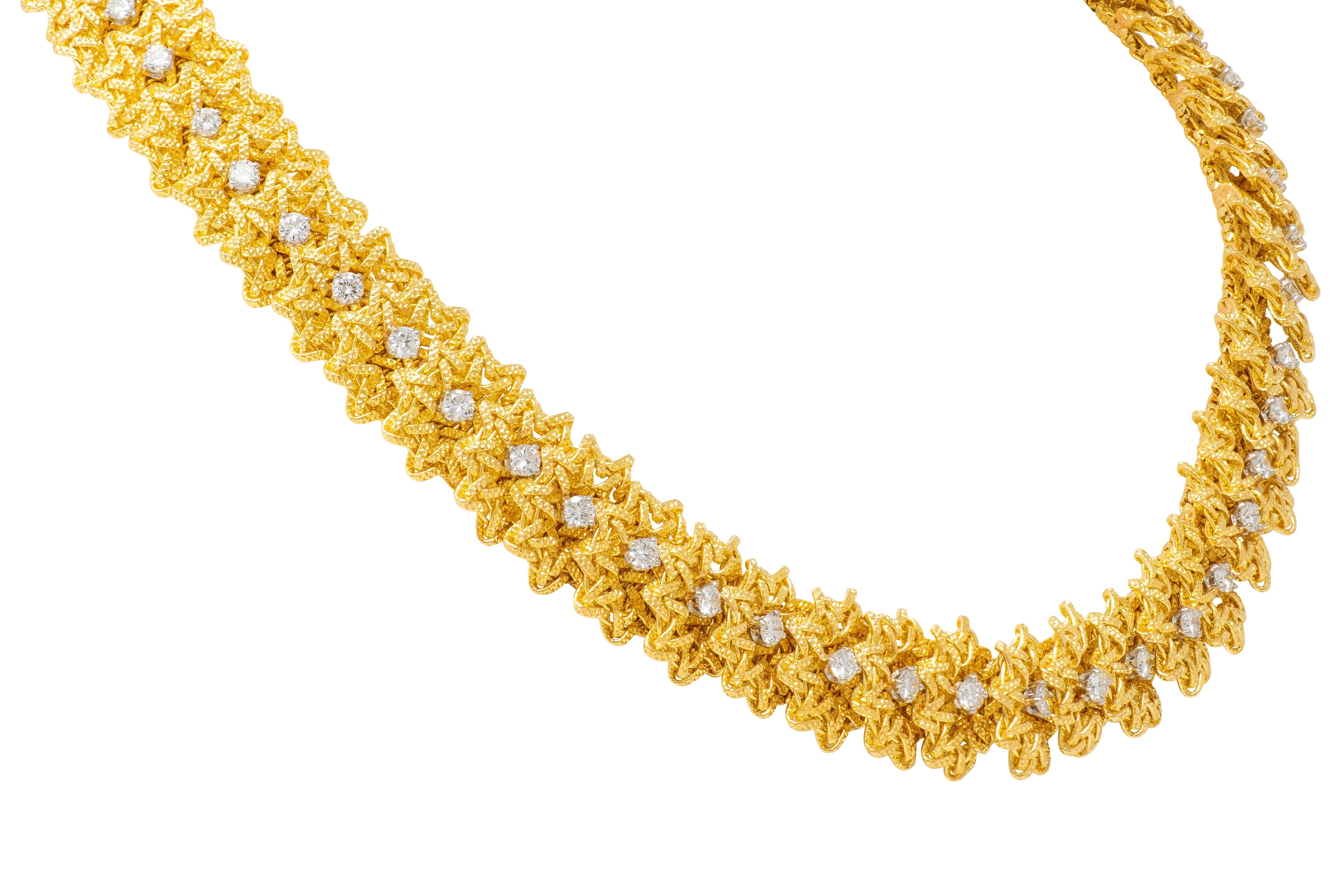Cartier Georges L'Enfant French Diamond 18K Yellow Gold Vintage Necklace