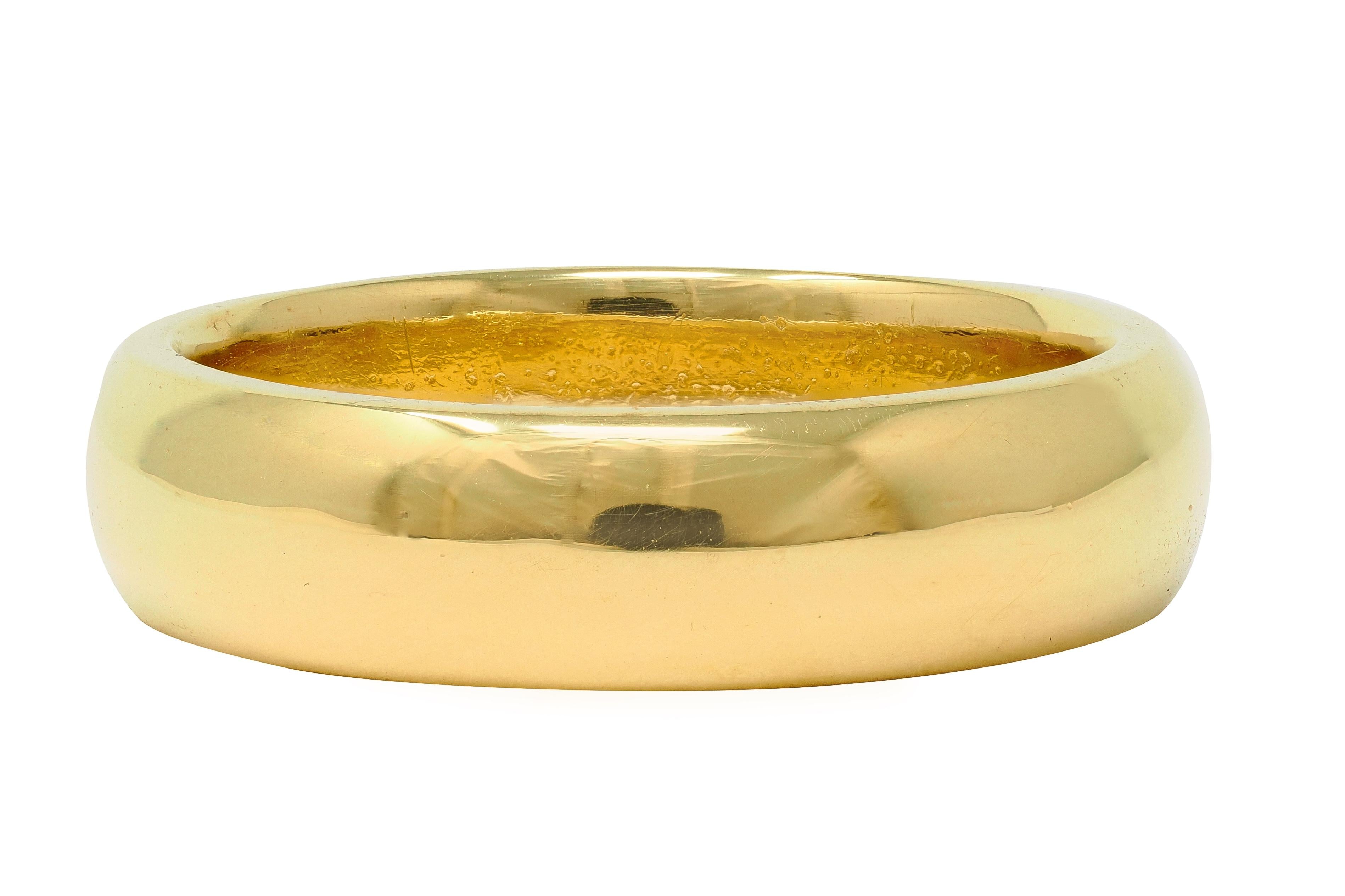 Cartier 1980's 18 Karat Yellow Gold Vintage Unisex Wedding Band Ring