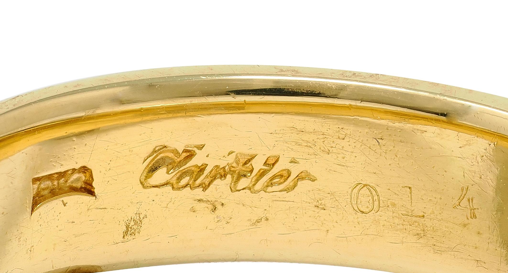Cartier 1980's 18 Karat Yellow Gold Vintage Unisex Wedding Band Ring