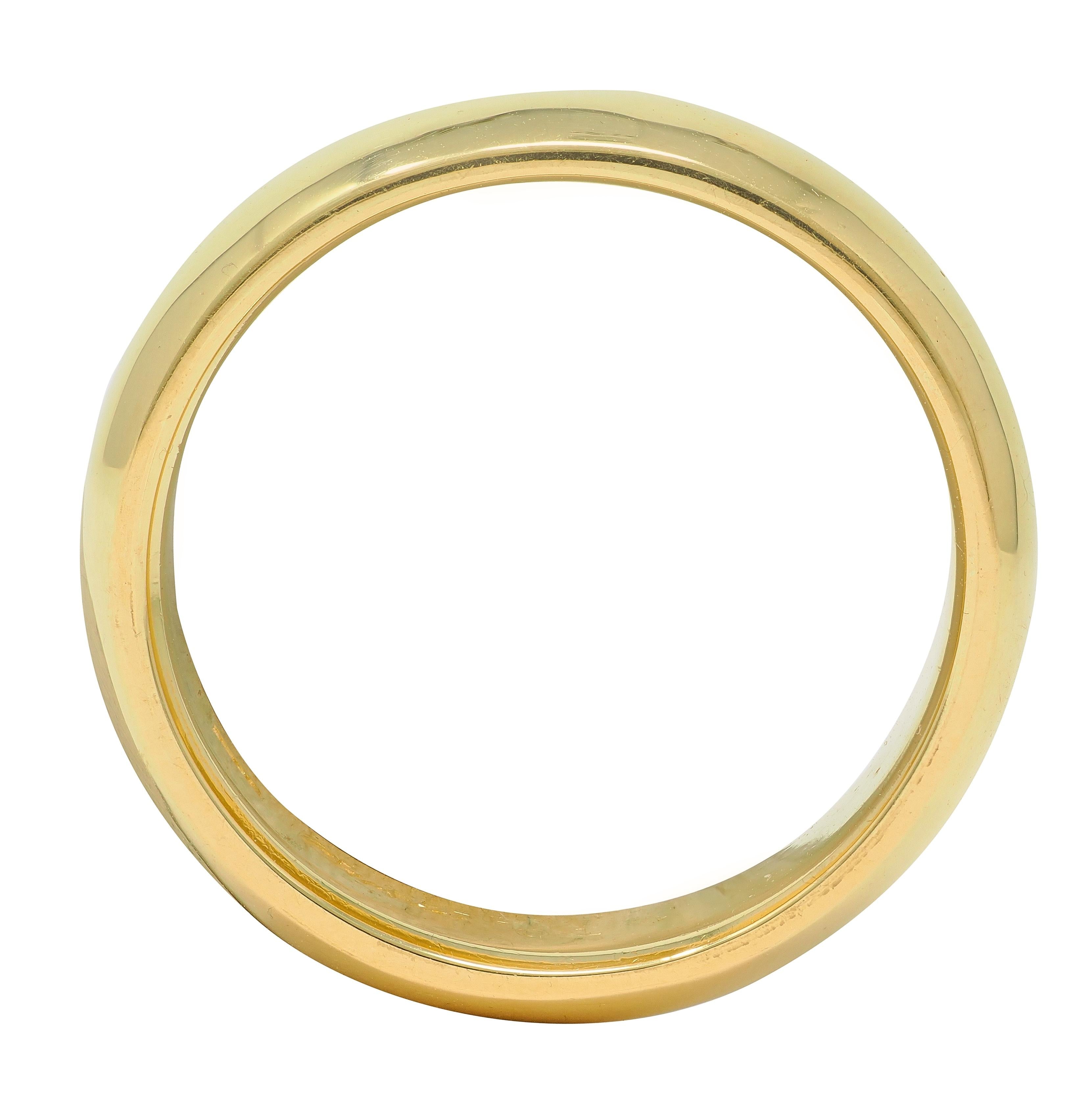 Cartier 1980's 18 Karat Yellow Gold Vintage Unisex Wedding Band Ring