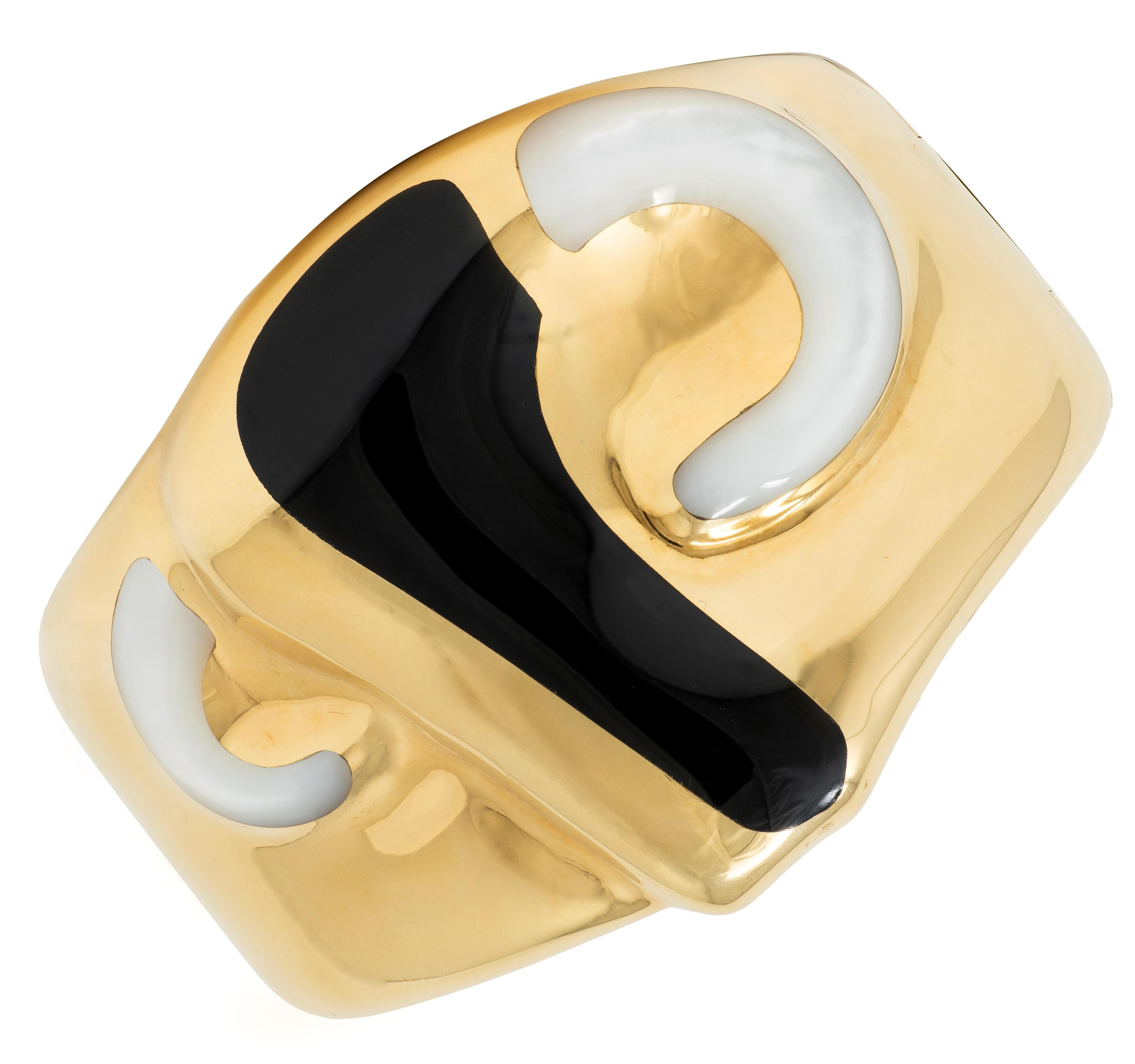 Tiffany & Co. Elsa Peretti 1970's 18K Gold Vintage Taurus Zodiac Cuff Bracelet