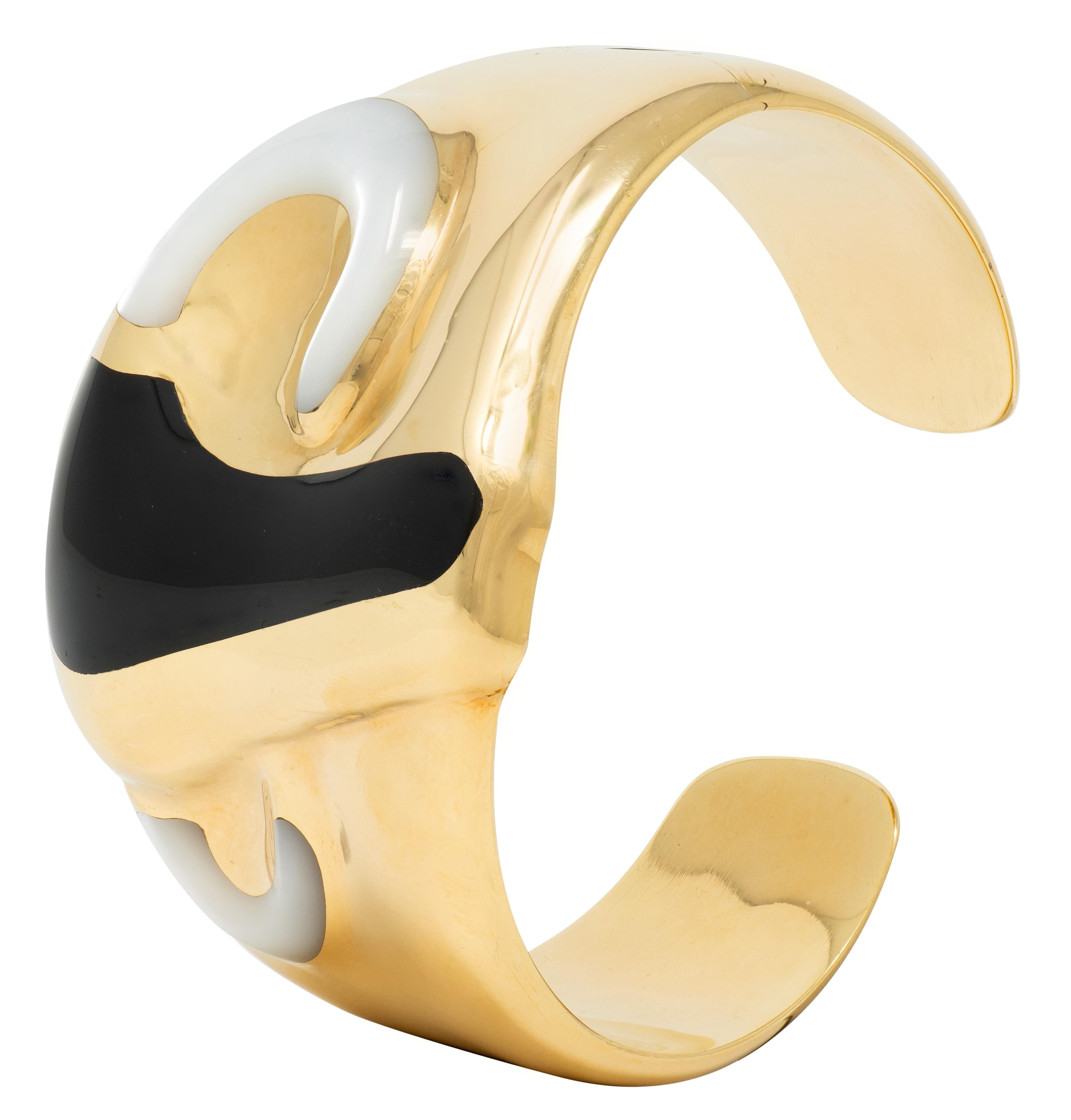 Tiffany & Co. Elsa Peretti 1970's 18K Gold Vintage Taurus Zodiac Cuff Bracelet