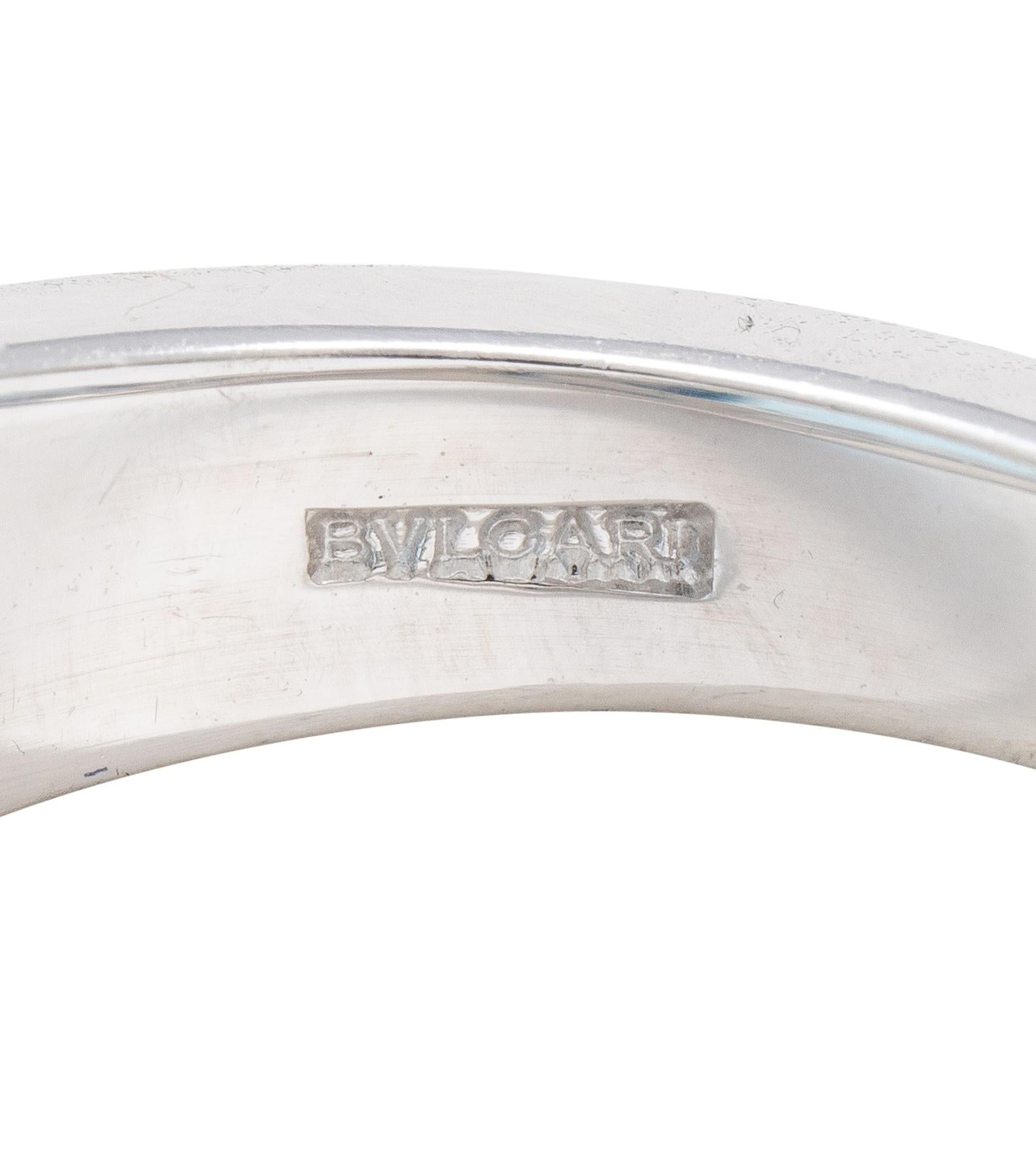 Bulgari 2000's Topaz 18 Karat White Gold Contemporary Metropolis Statement Ring