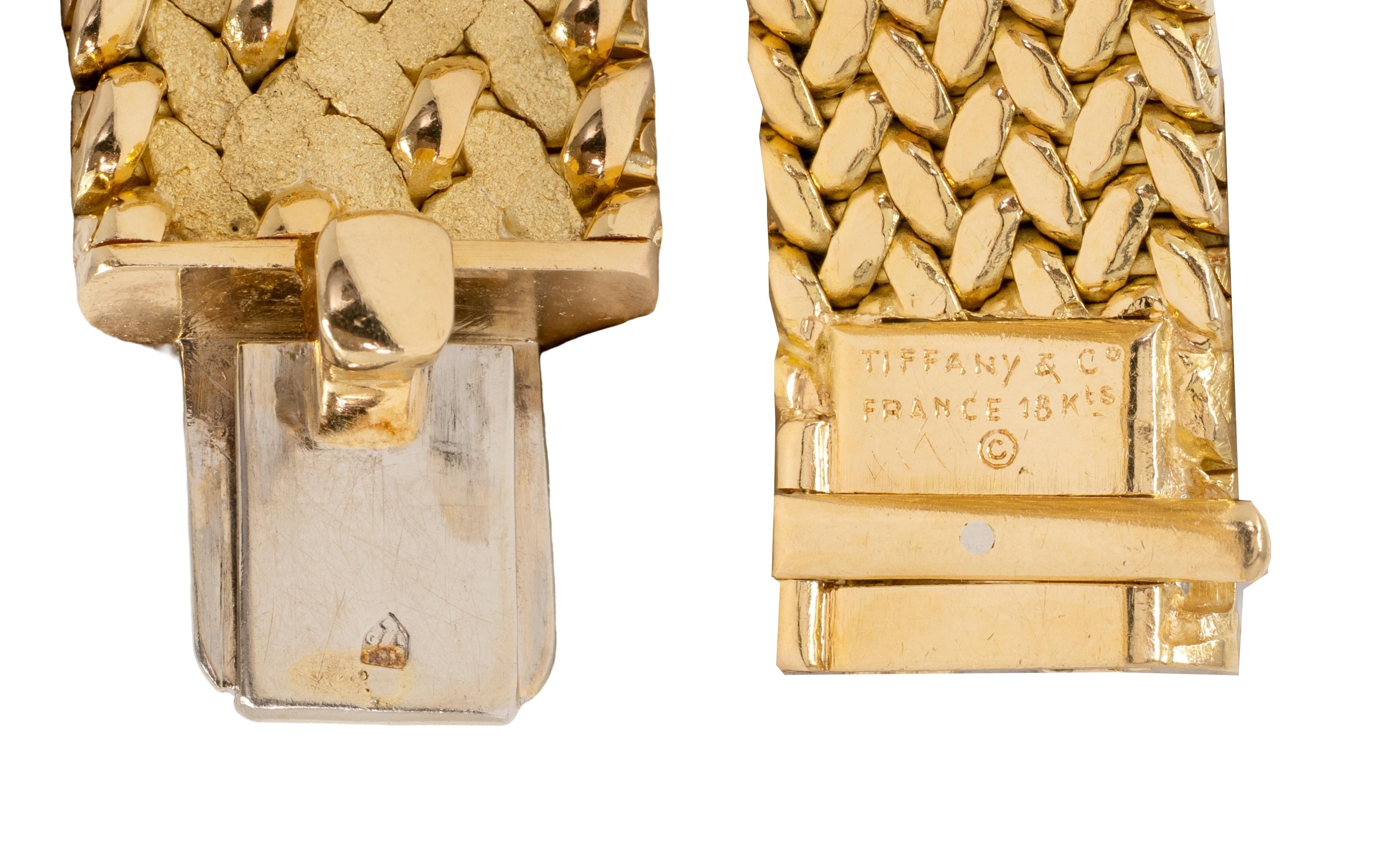 Tiffany & Co. Georges L'Enfant France 1960's 18K Gold Vintage Mesh Necklace