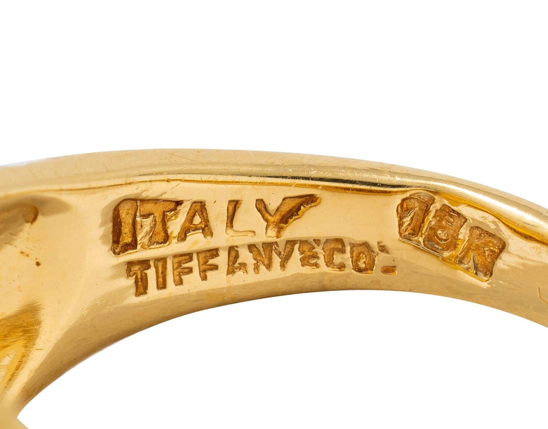 Tiffany & Co. 1960's 18 Karat Yellow Gold Vintage Lion Signet Ring