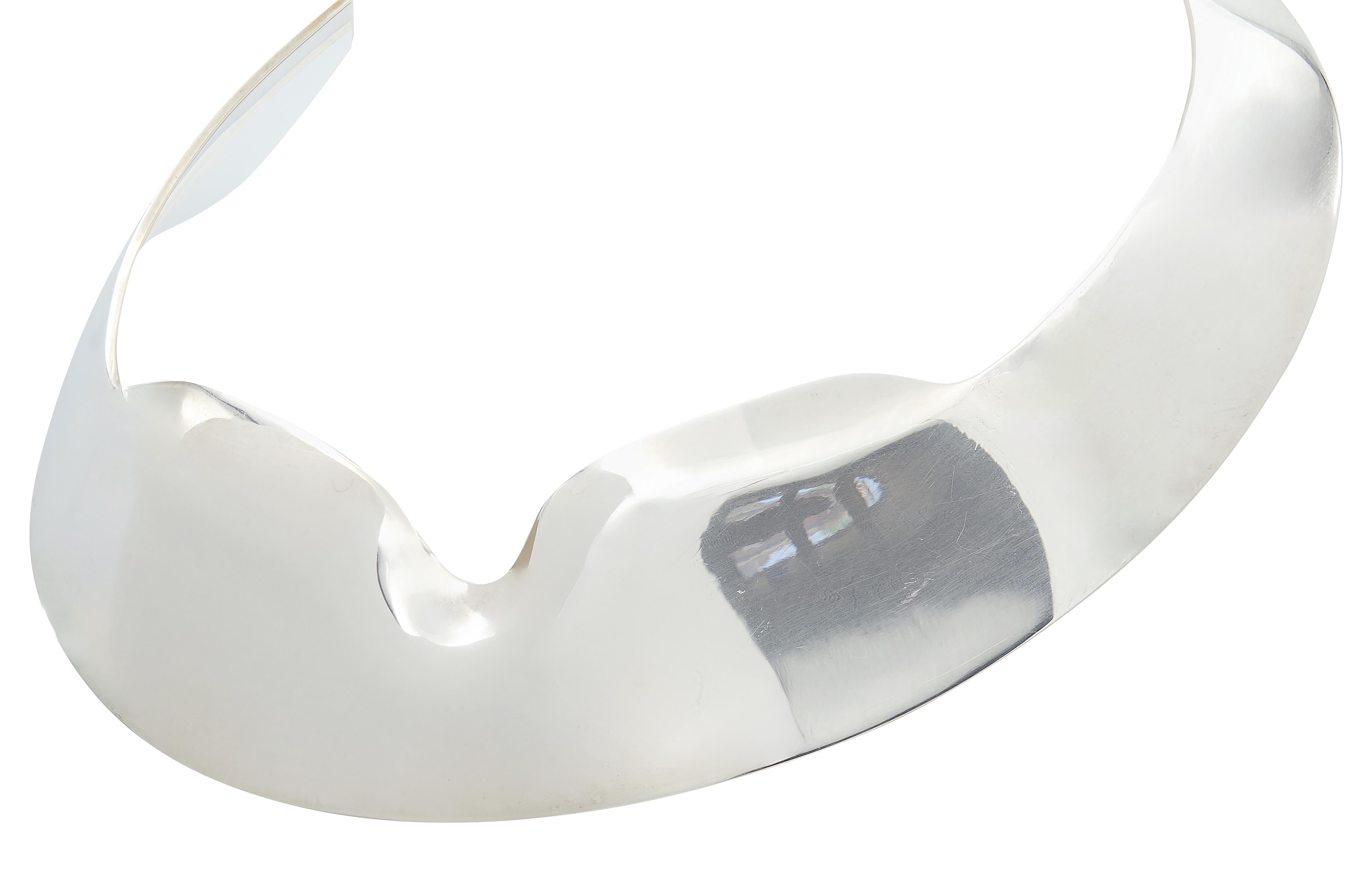 Tiffany & Co. Elsa Peretti 1970's Sterling Silver Vintage Collar Bone Necklace
