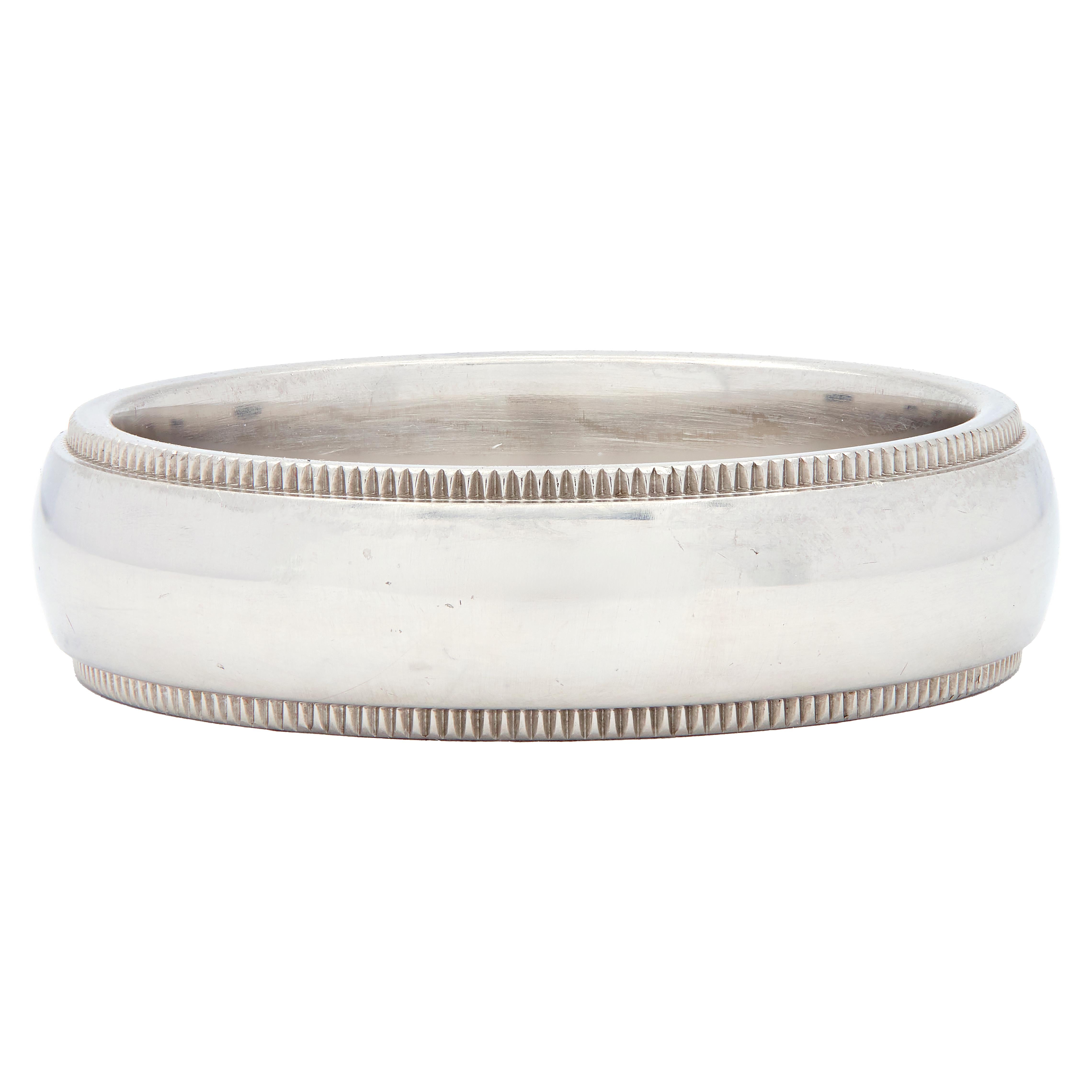 Tiffany & Co. 1990'S Platinum Unisex Vintage Men's Wedding Band Ring