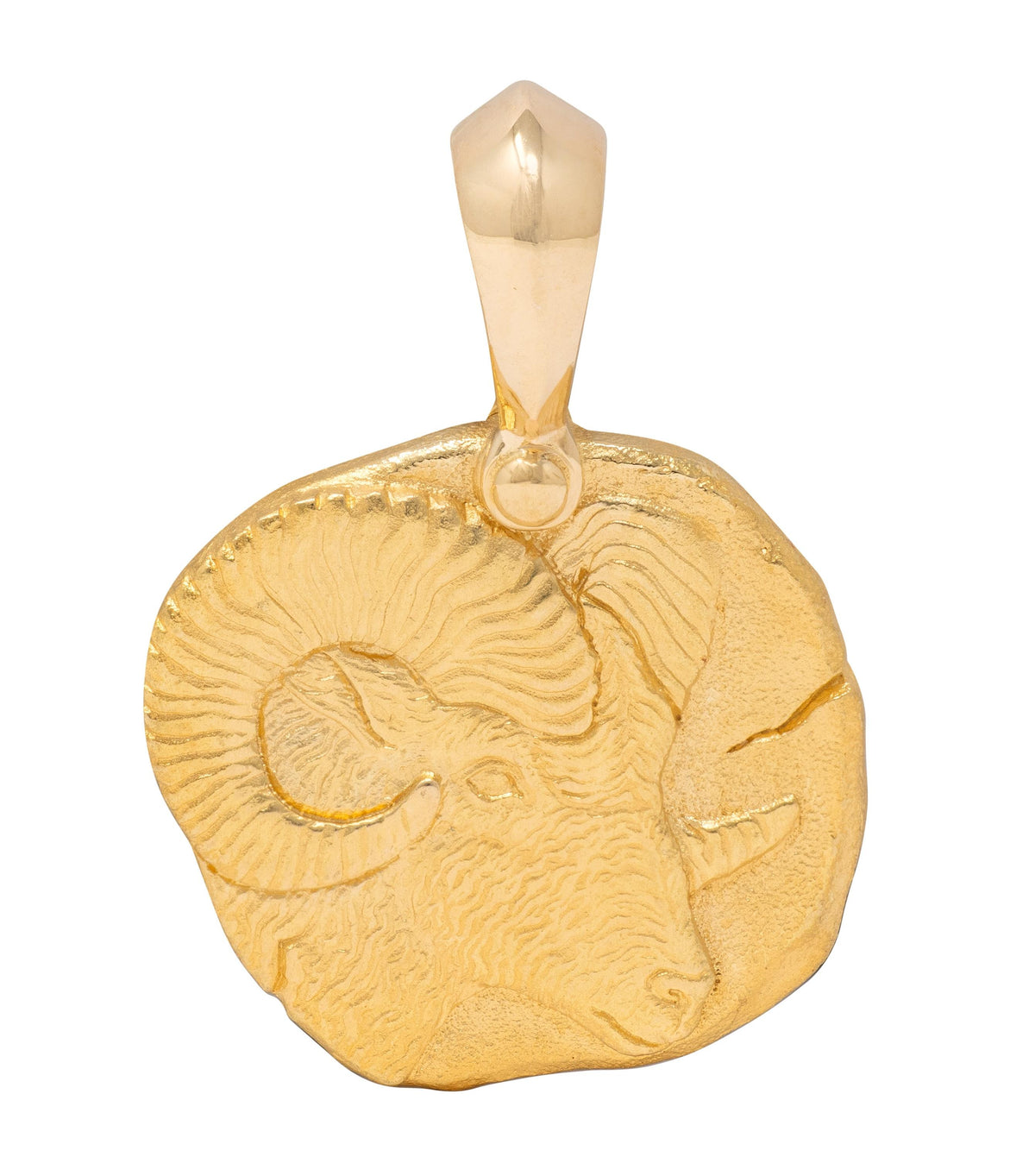 David Yurman 18 Karat Yellow Gold Contemporary Aries Zodiac Pendant