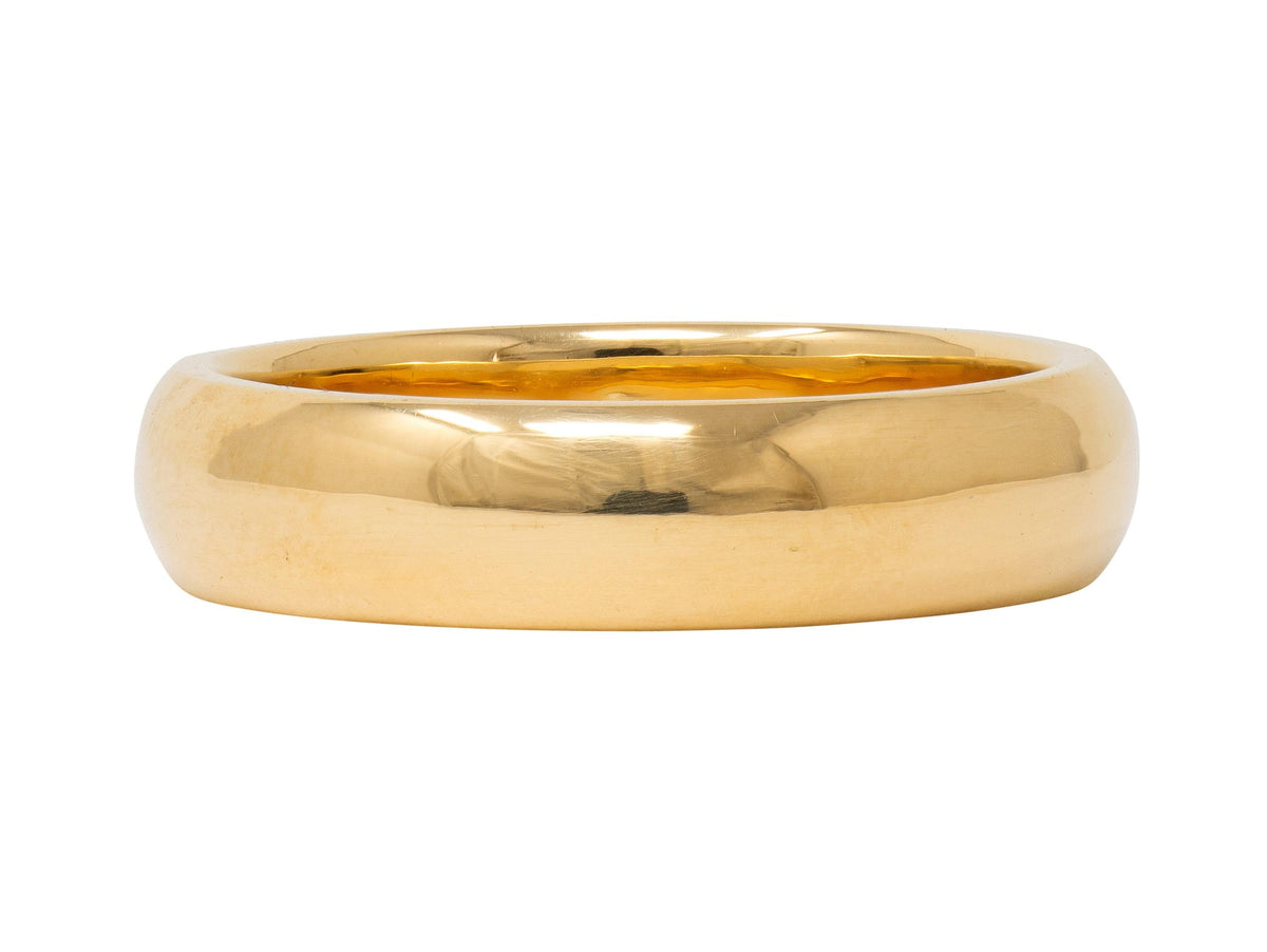 Cartier 1980's 18 Karat Yellow Gold Vintage Unisex Wedding Band Ring