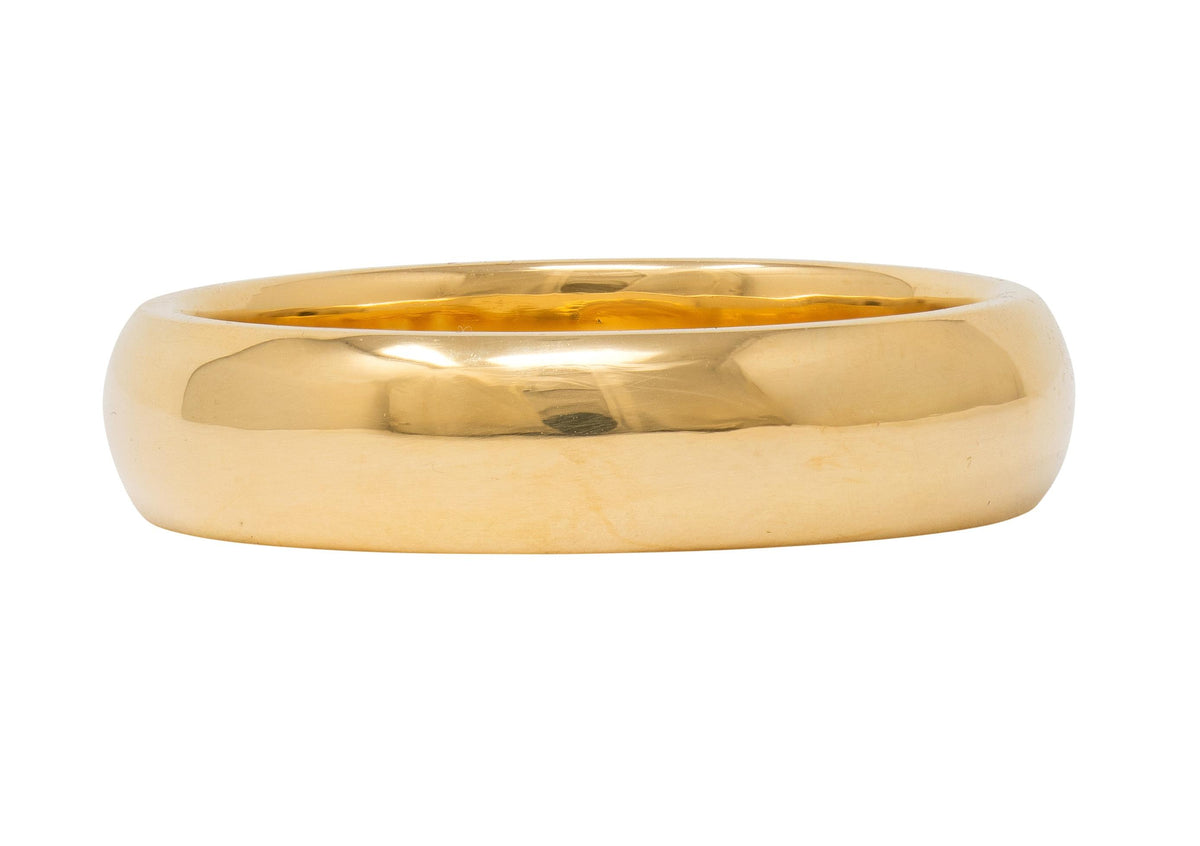 Cartier 1980's 18 Karat Yellow Gold Vintage Unisex Wedding Band Ring