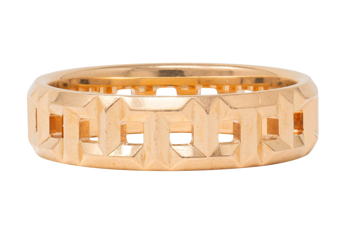 Tiffany & Co. 18 Karat Rose Gold Contemporary T True Band Ring