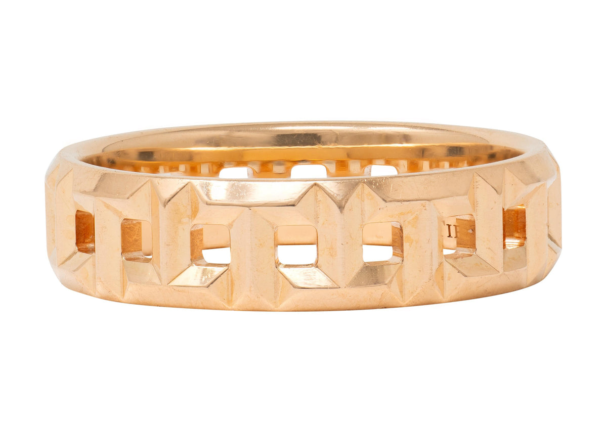 Tiffany & Co. 18 Karat Rose Gold Contemporary T True Band Ring