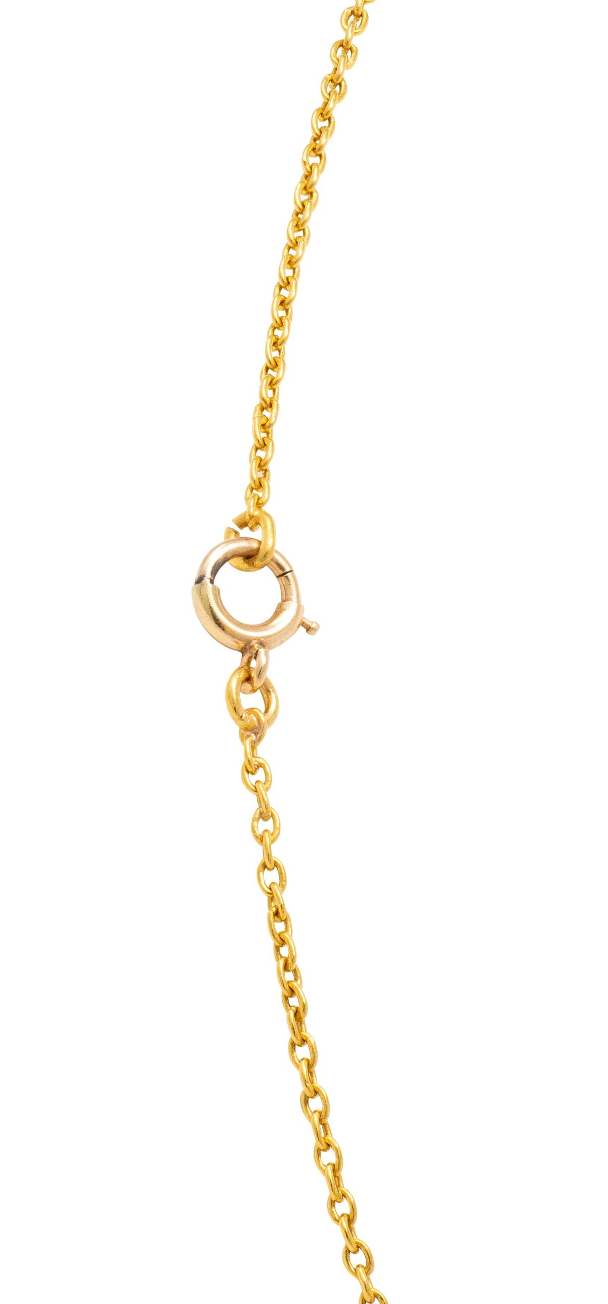 Victorian Peridot Ruby 14 Karat Yellow Gold Antique Starburst Swagged Necklace