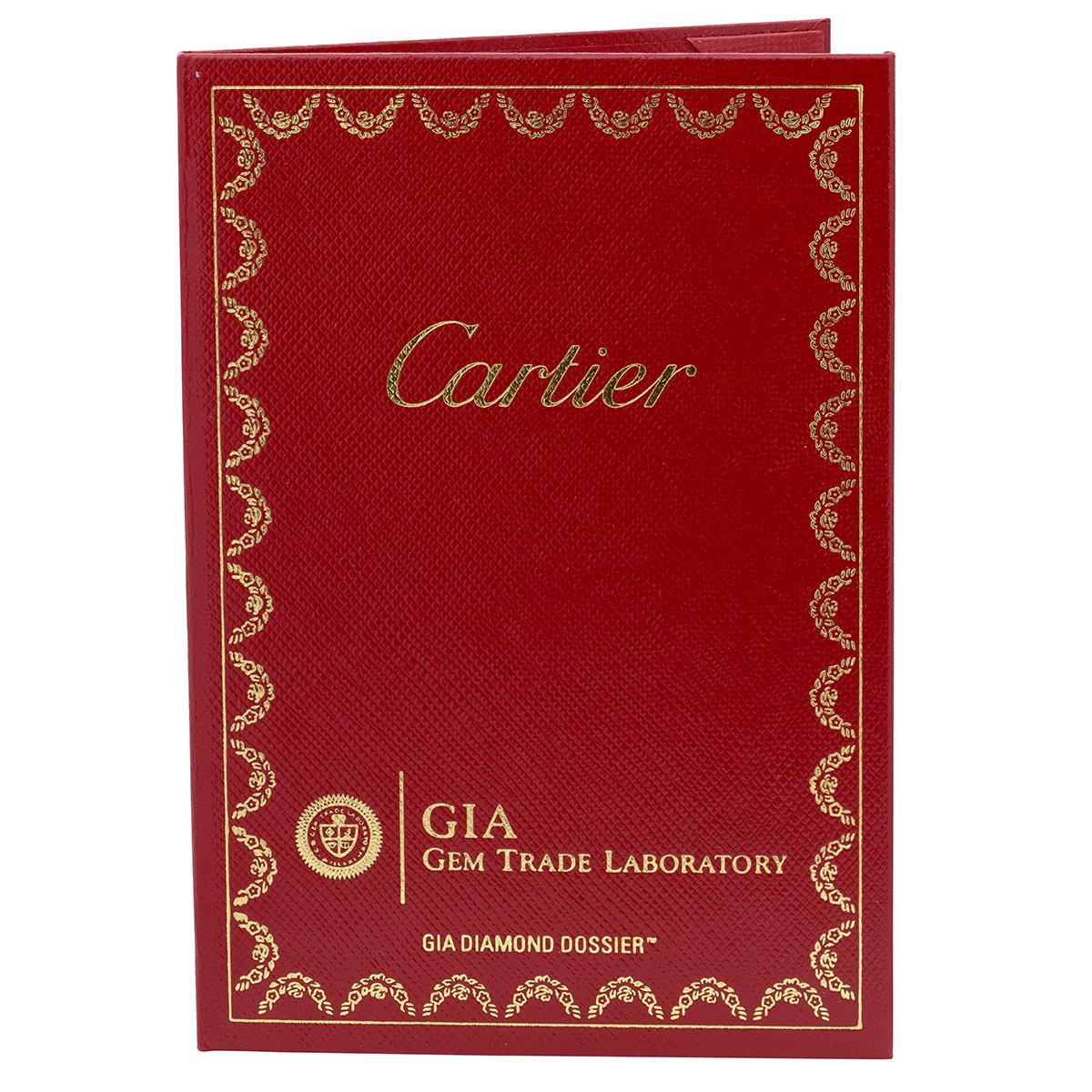 Cartier French 2012 1.25 CTW Diamond Platinum Engagement Ring GIA