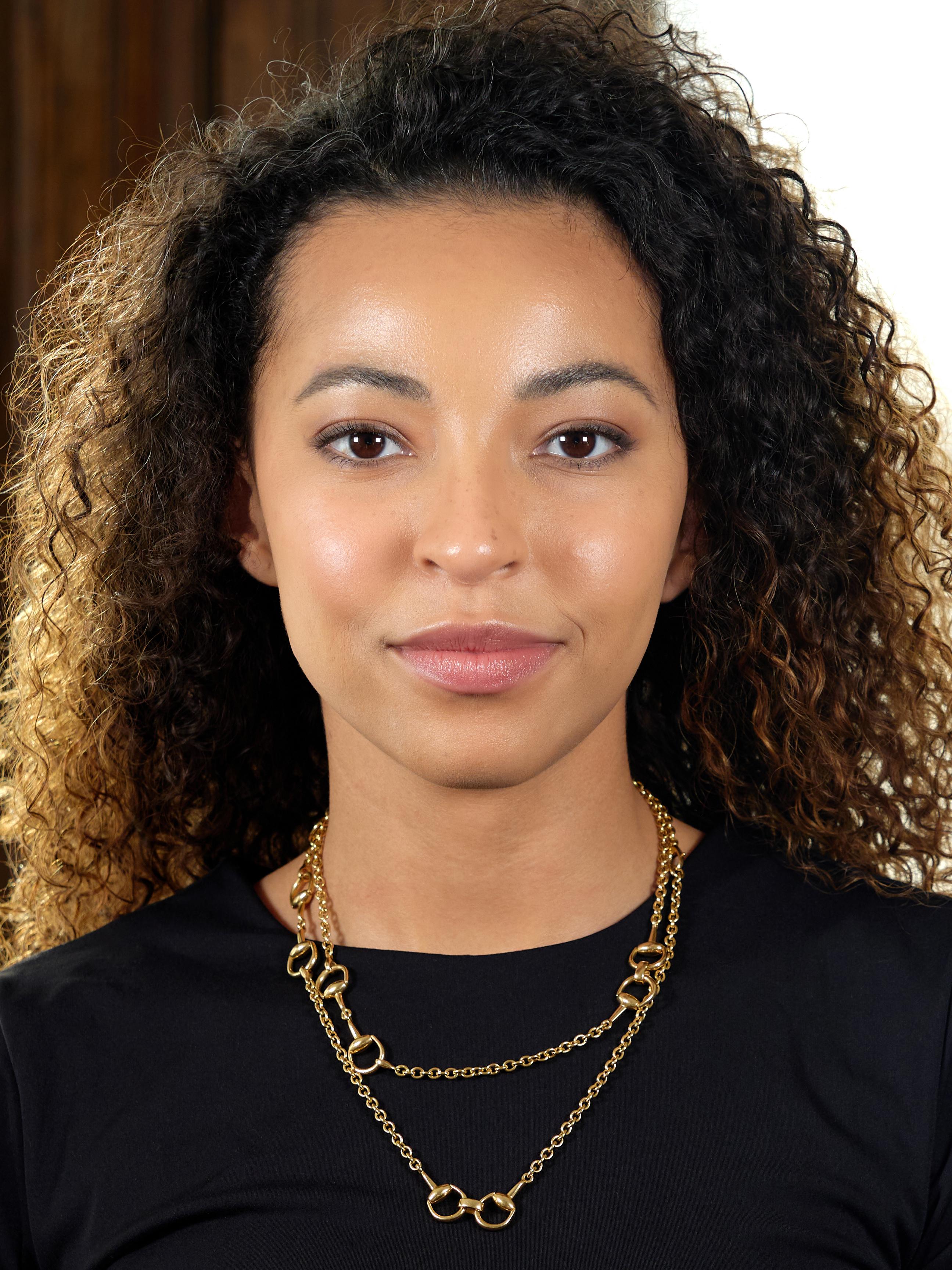 Gucci 1990's 18 Karat Yellow Gold Vintage Horsebit 36 IN Long Chain Necklace