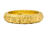 Art Nouveau 18 Karat Yellow Gold Orange Blossom Garland Antique Band Ring Wilson's Estate Jewelry