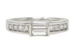 Contemporary 0.56 CTW Diamond Platinum Band Ring Wilson's Estate Jewelry