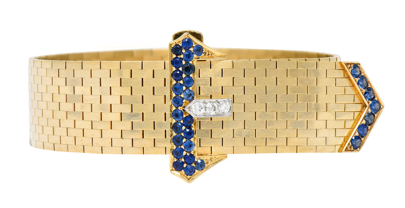 Vintage Gucci Wood 18k Gold Buckle Bracelet | Keyamour