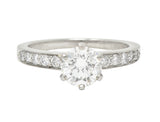 Tiffany & Co. Contemporary 1.33 CTW Diamond Platinum Engagement Ring Wilson's Estate Jewelry