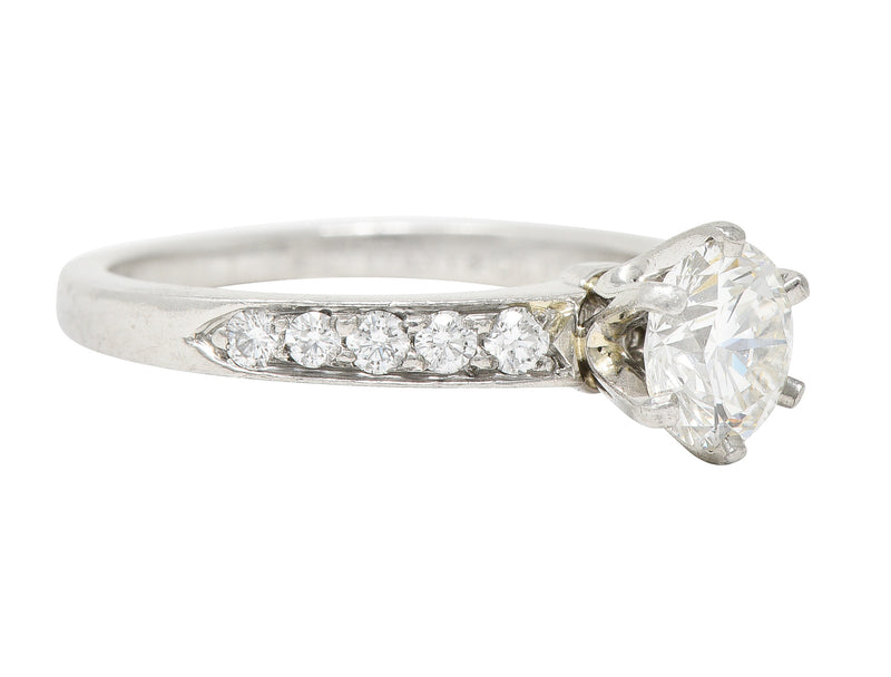 Tiffany & Co. Contemporary 1.33 CTW Diamond Platinum Engagement Ring Wilson's Estate Jewelry