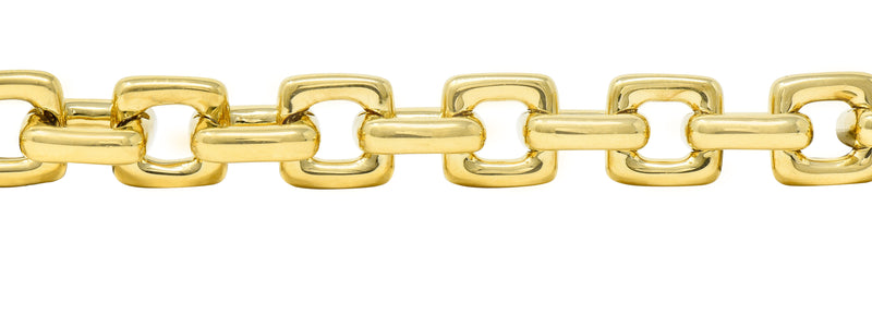 Vintage Louis Vuitton Chunky Heavy Link Bracelet Set in 18K Yellow Gold