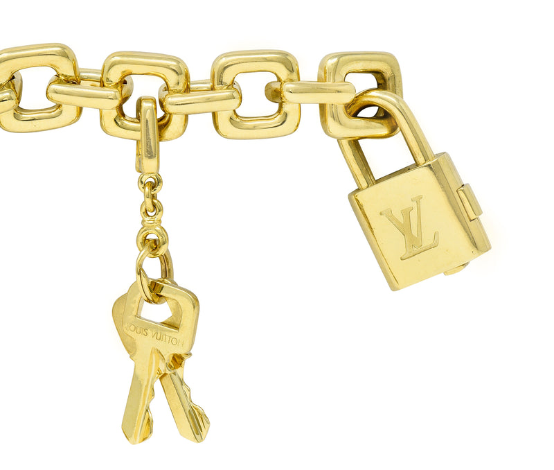louis vuitton lock and key earrings