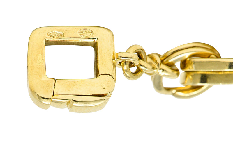 Louis Vuitton 18K Lock & Key Charm Bracelet
