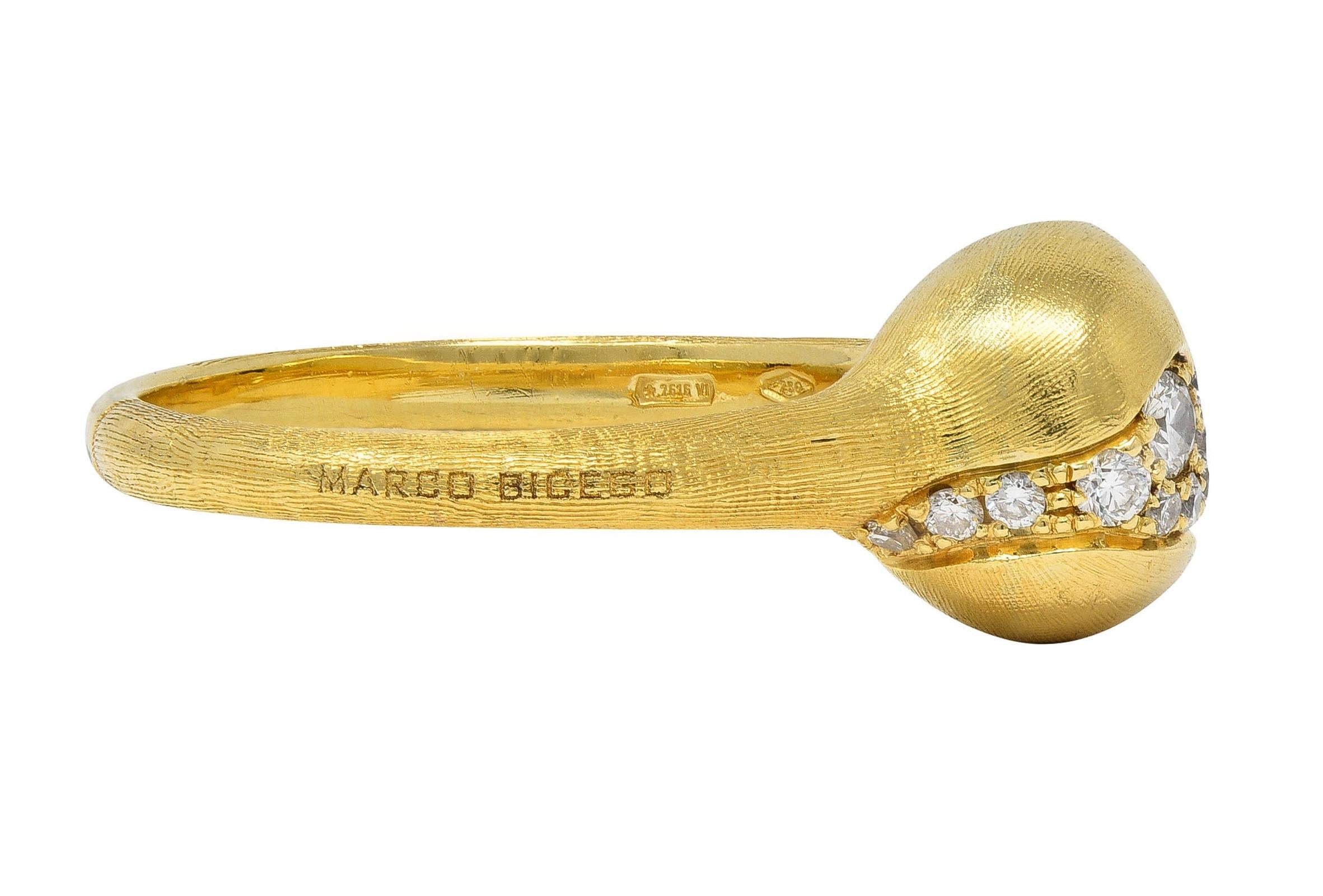 Marco Bicego Contemporary Diamond 18K Gold Africa Constellation Bauble Ring