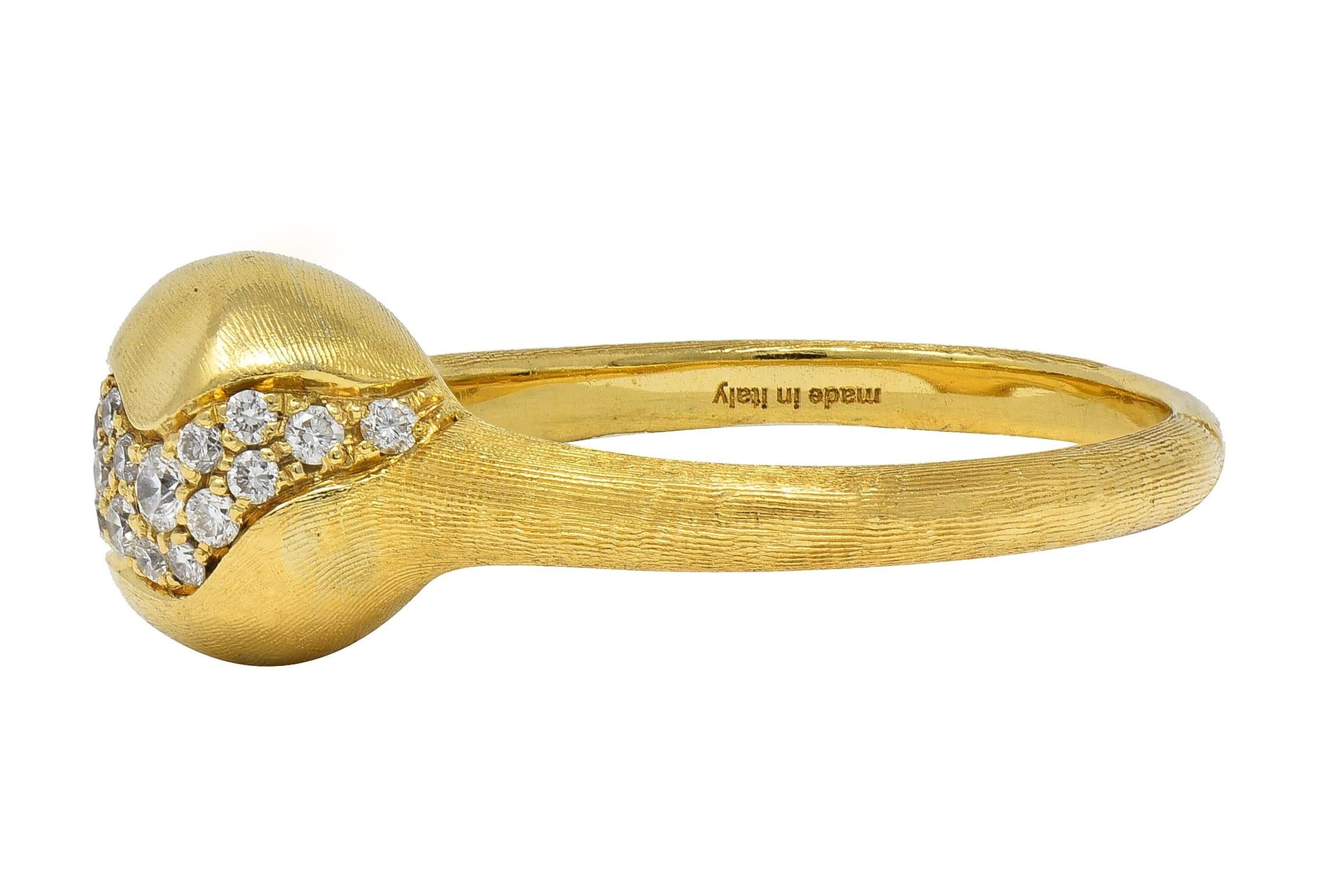 Marco Bicego Contemporary Diamond 18K Gold Africa Constellation Bauble Ring