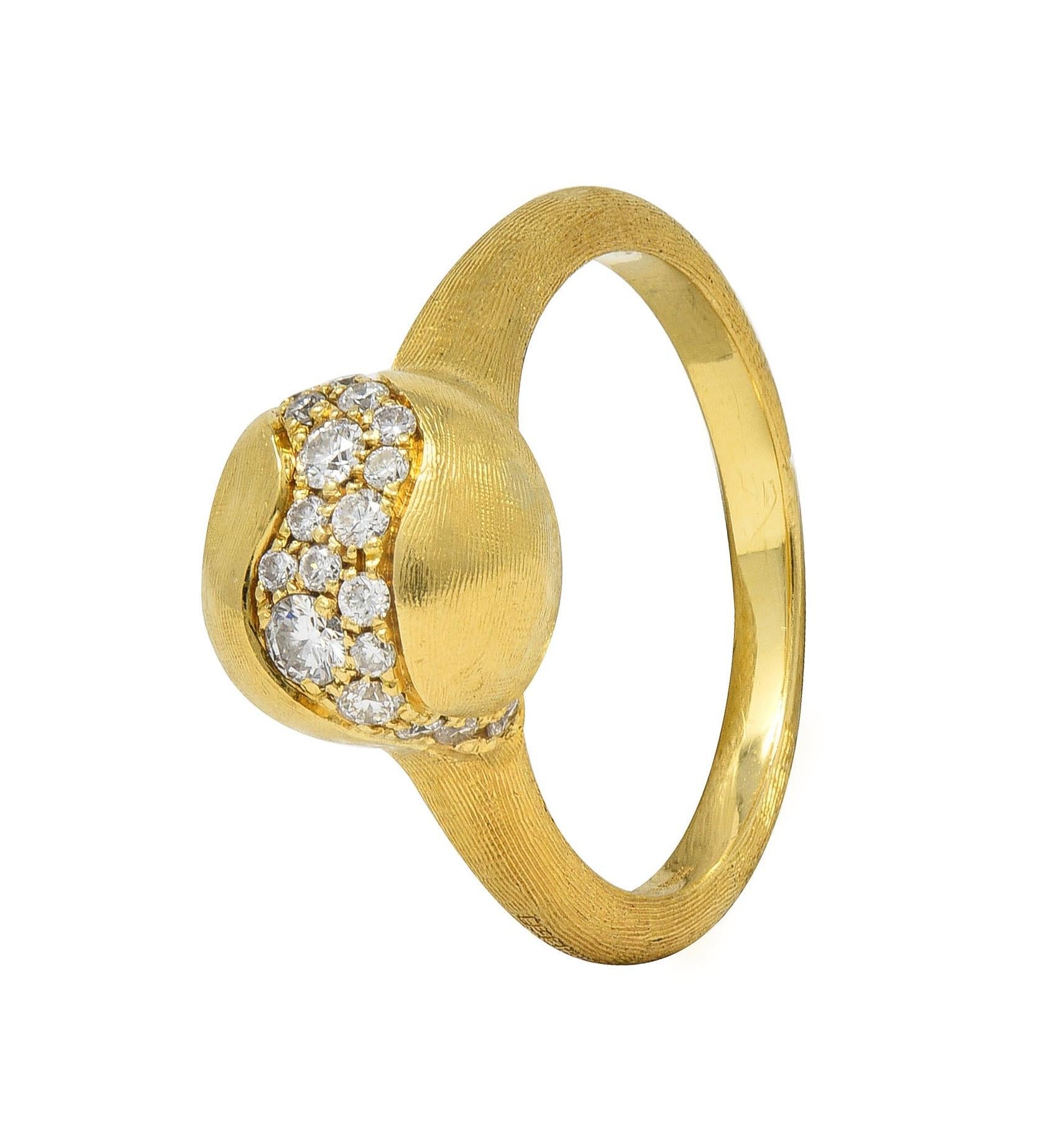 Marco Bicego Contemporary Diamond 18K Gold Africa Constellation Bauble Ring