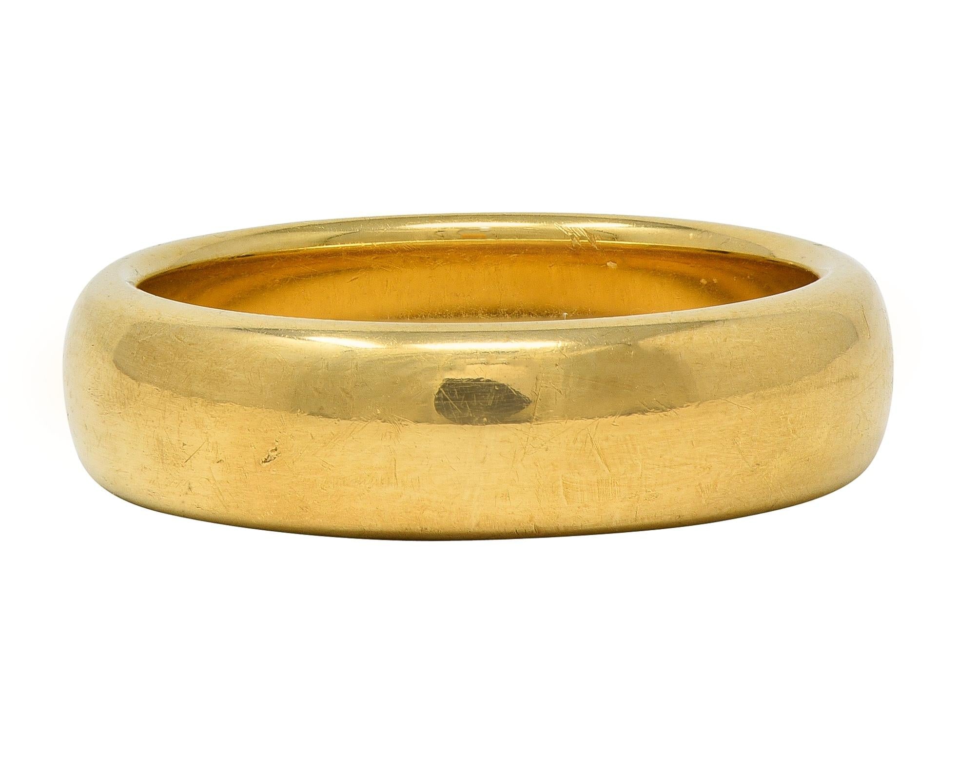 Tiffany & Co. 1999 18 Karat Yellow Gold Vintage Wedding Band Ring