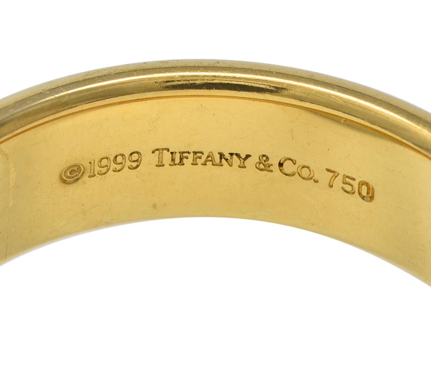 Tiffany & Co. 1999 18 Karat Yellow Gold Vintage Wedding Band Ring
