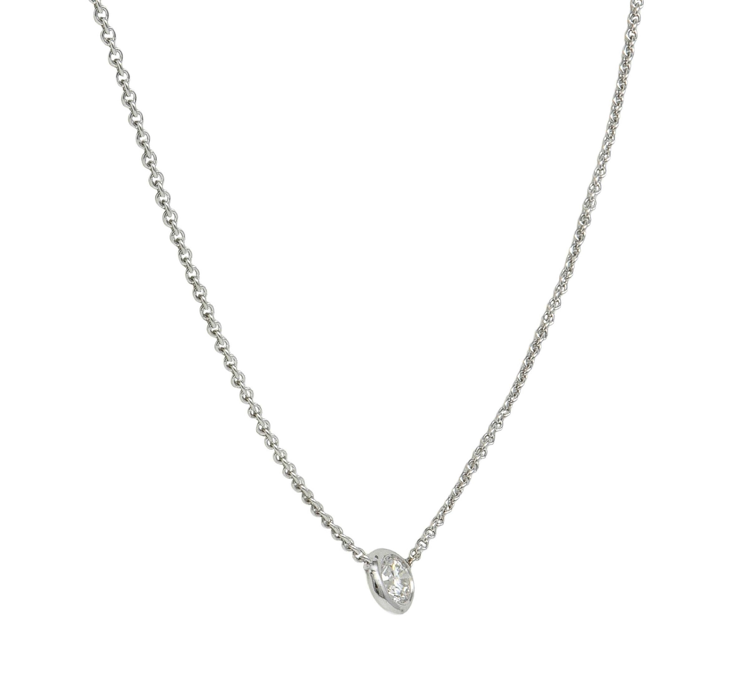 Roberto Coin 2000's Diamond Ruby 18 Karat Gold Diamonds By The Inch Necklace