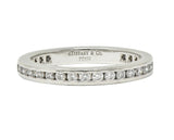 Tiffany & Co. 1.02 CTW Diamond Platinum Vintage Eternity Channel Band Ring