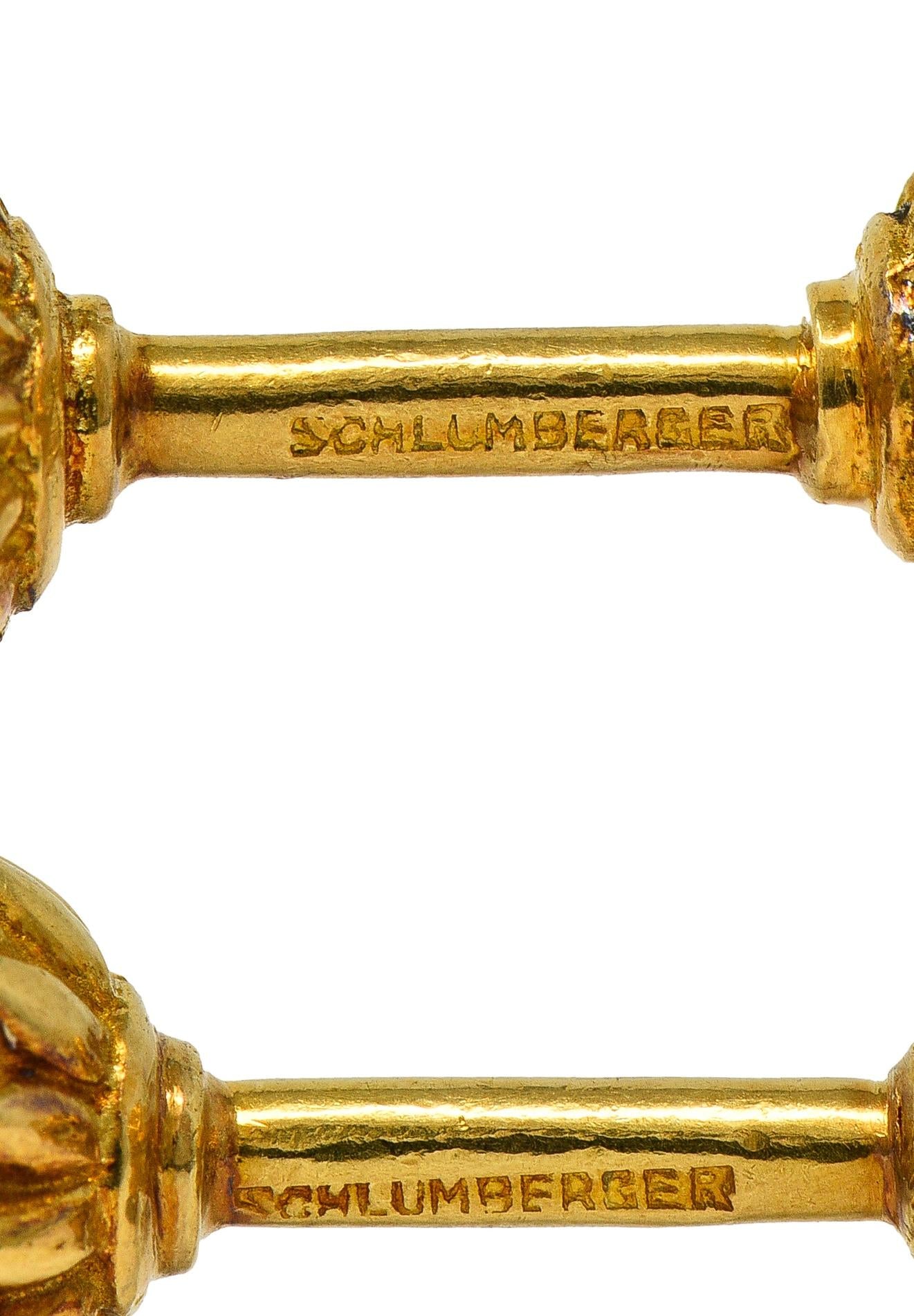 Jean Schlumberger Tiffany & Co. Hematite 18K Gold Vintage Acorn Cufflinks