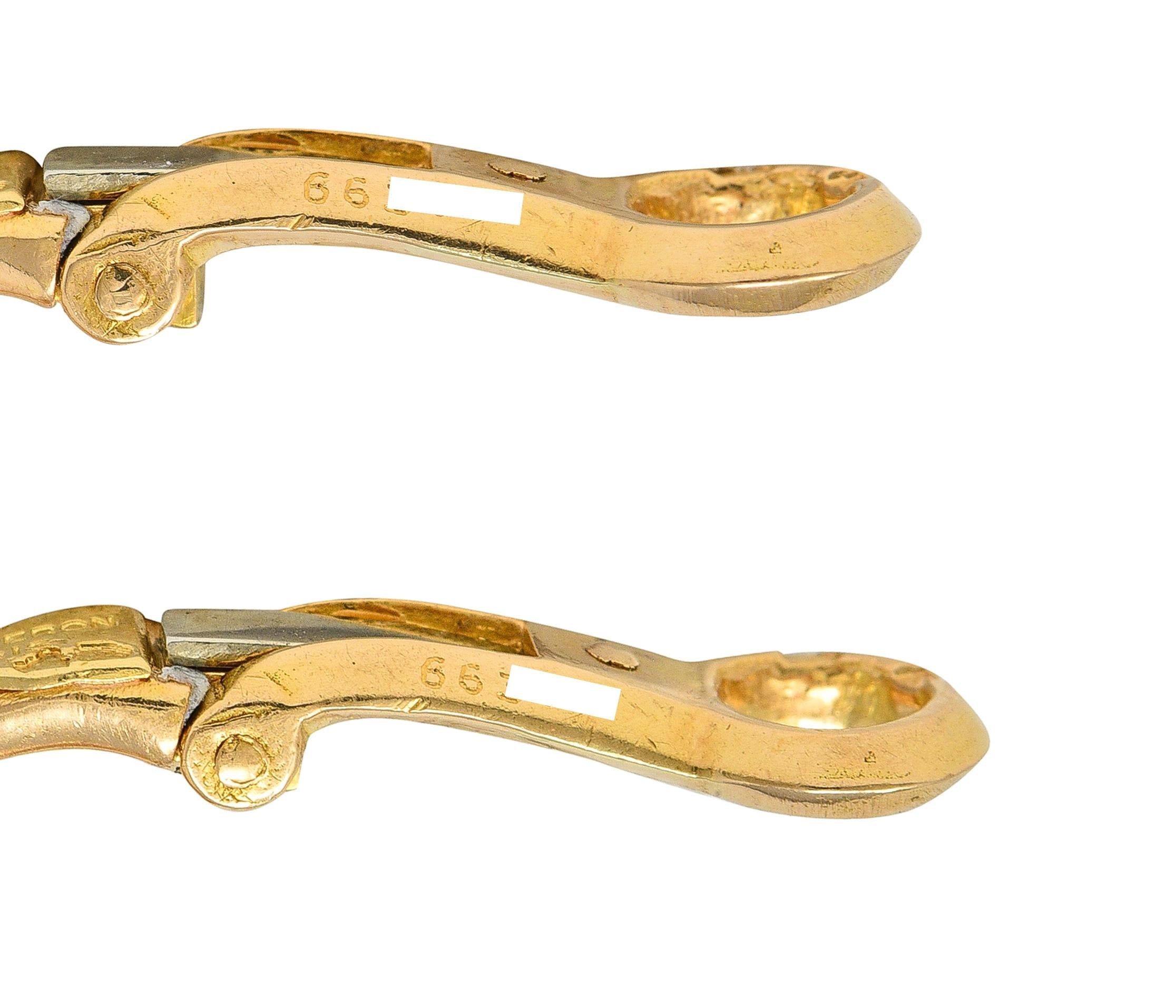Boucheron Paris Diamond Enamel Platinum 18K Vintage Eglantine Brooch Earring Set