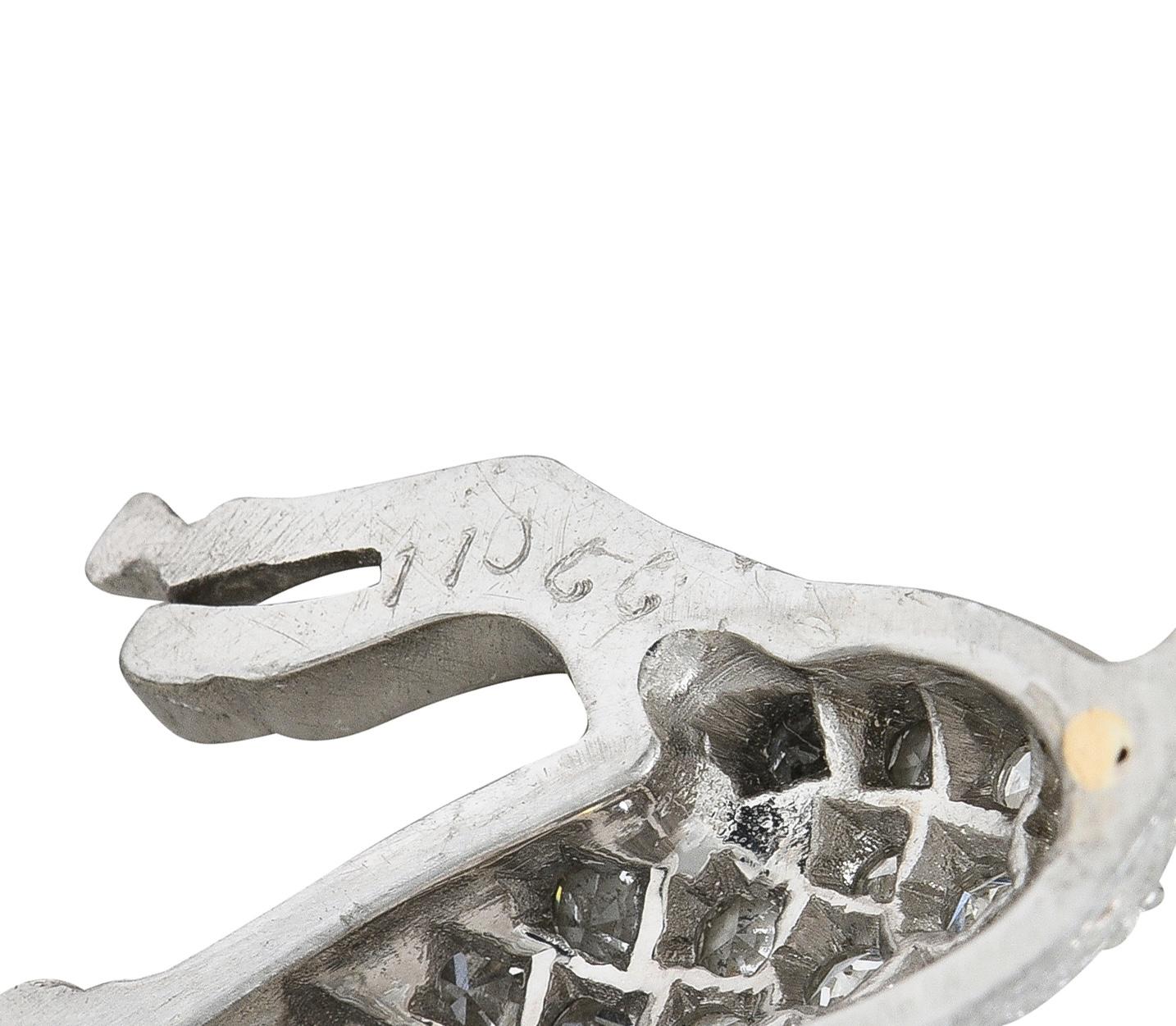 Art Deco Diamond Platinum Vintage Race Horse & Jockey Pendant Charm