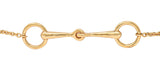 Hermés France Diamond 18 Karat Rose Gold Filet D'Or Horsebit Bracelet