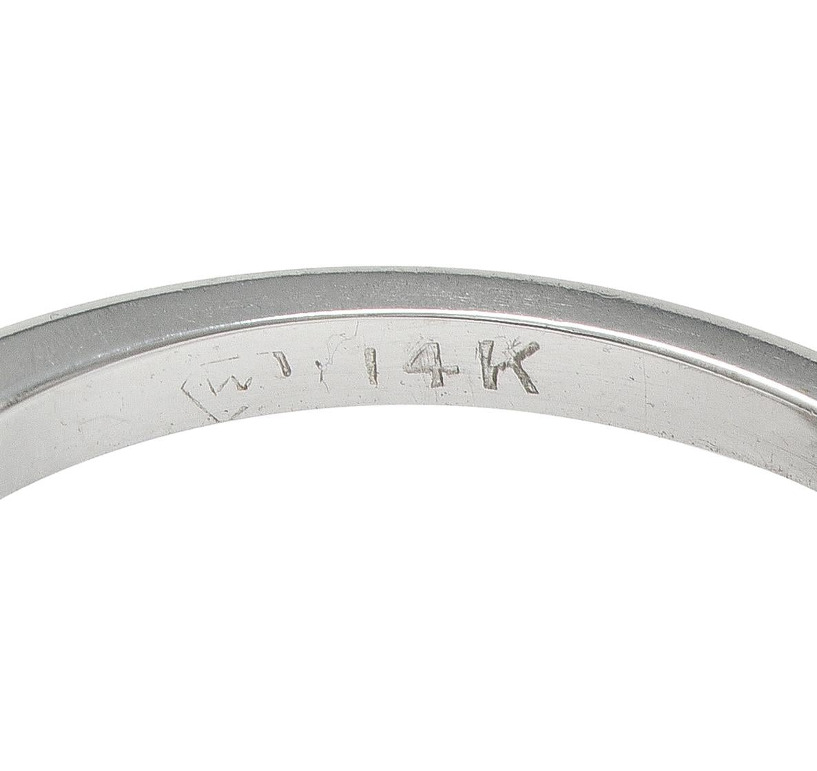 Mid-Century 0.89 CTW Old European Diamond 14K Gold Vintage Engagement Ring