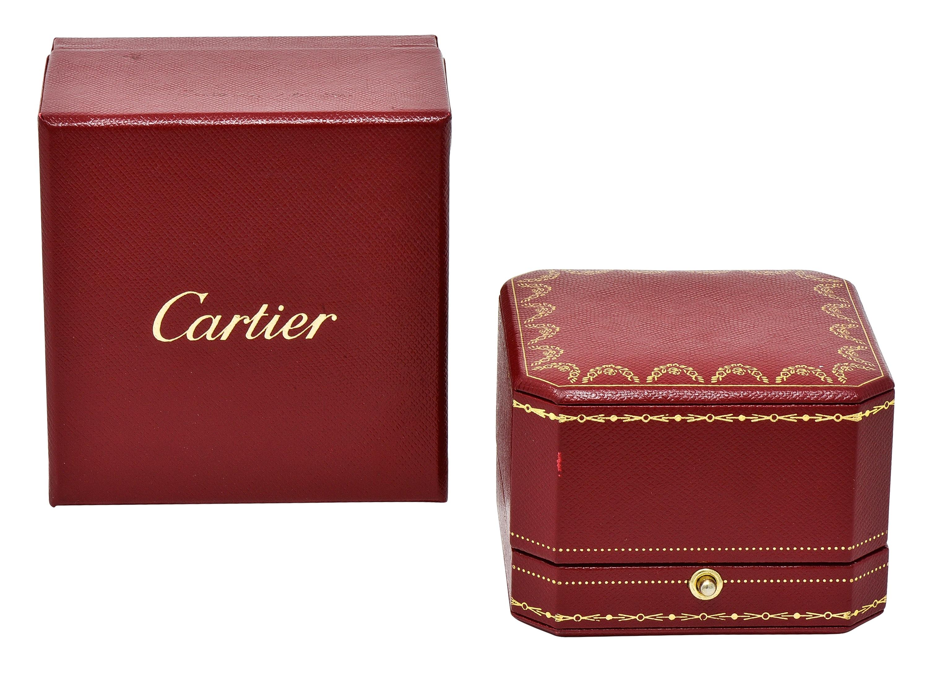 Cartier Contemporary Diamond 18 Karat White Gold High Love Unisex Band Ring