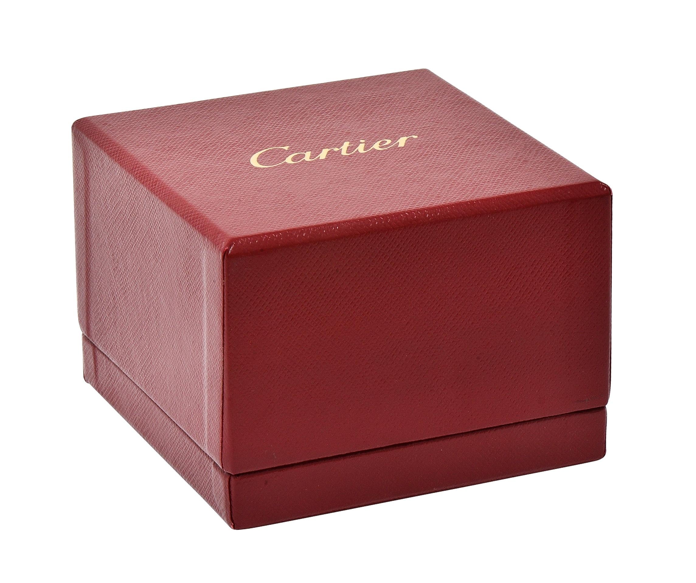 Cartier Contemporary Diamond 18 Karat White Gold High Love Unisex Band Ring