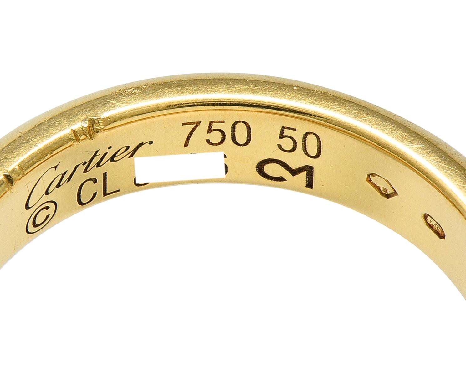 Cartier 2000's 18 Karat Yellow Gold Wedding Band Ring