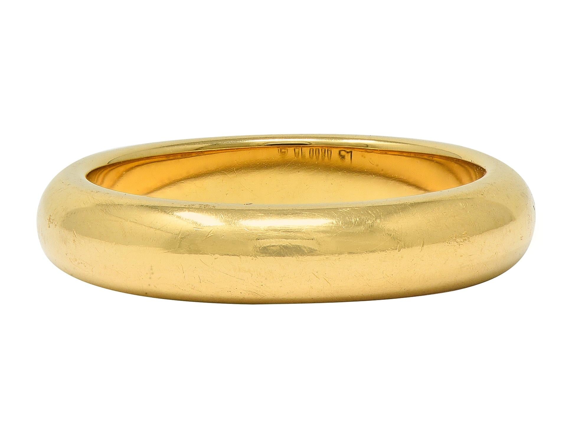 Cartier 2000's 18 Karat Yellow Gold Wedding Band Ring