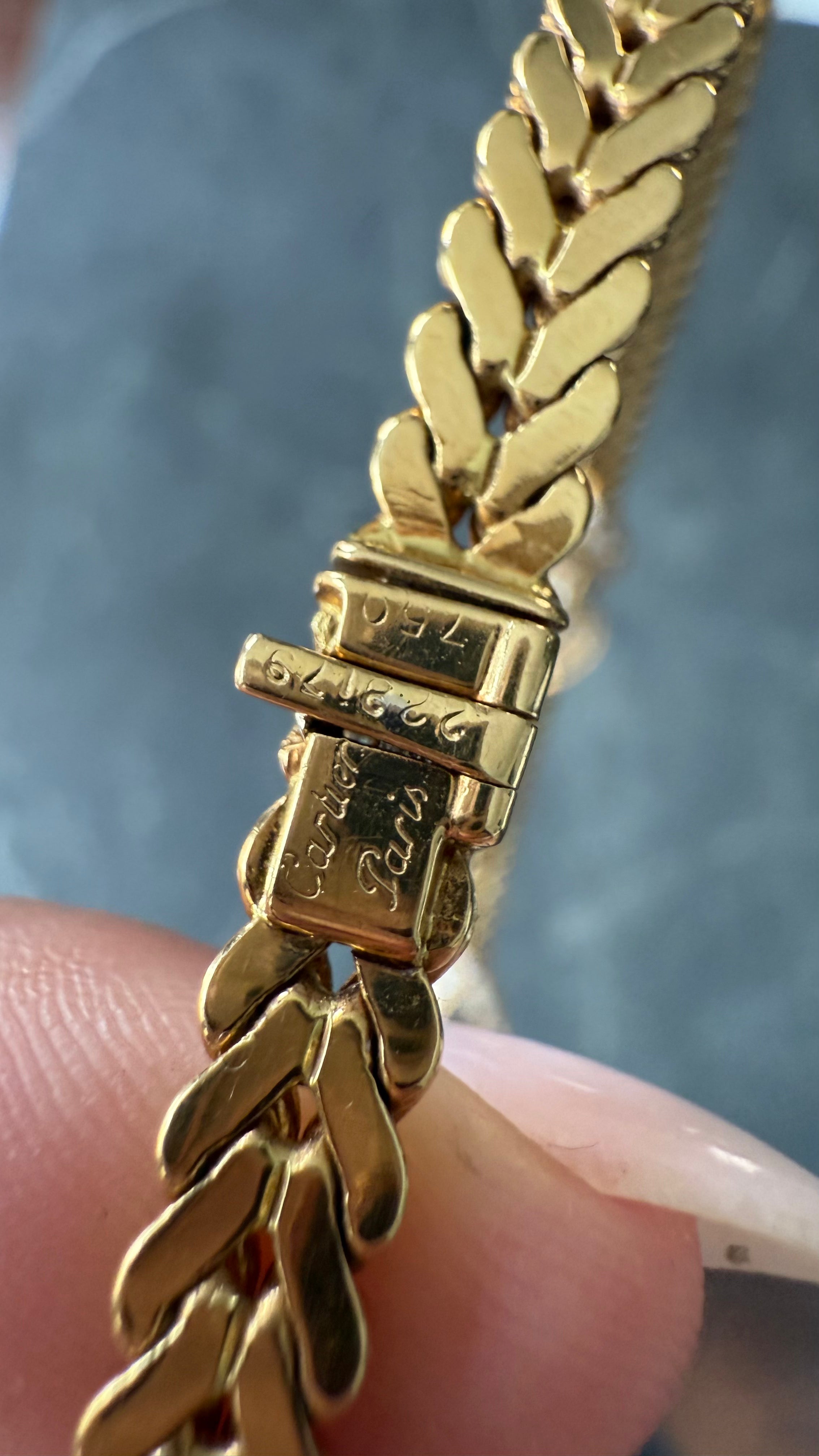 Cartier Paris Georges L'Enfant 3.45 CTW Diamond 18 Karat Yellow Gold Vintage Agrafe Collar Necklace